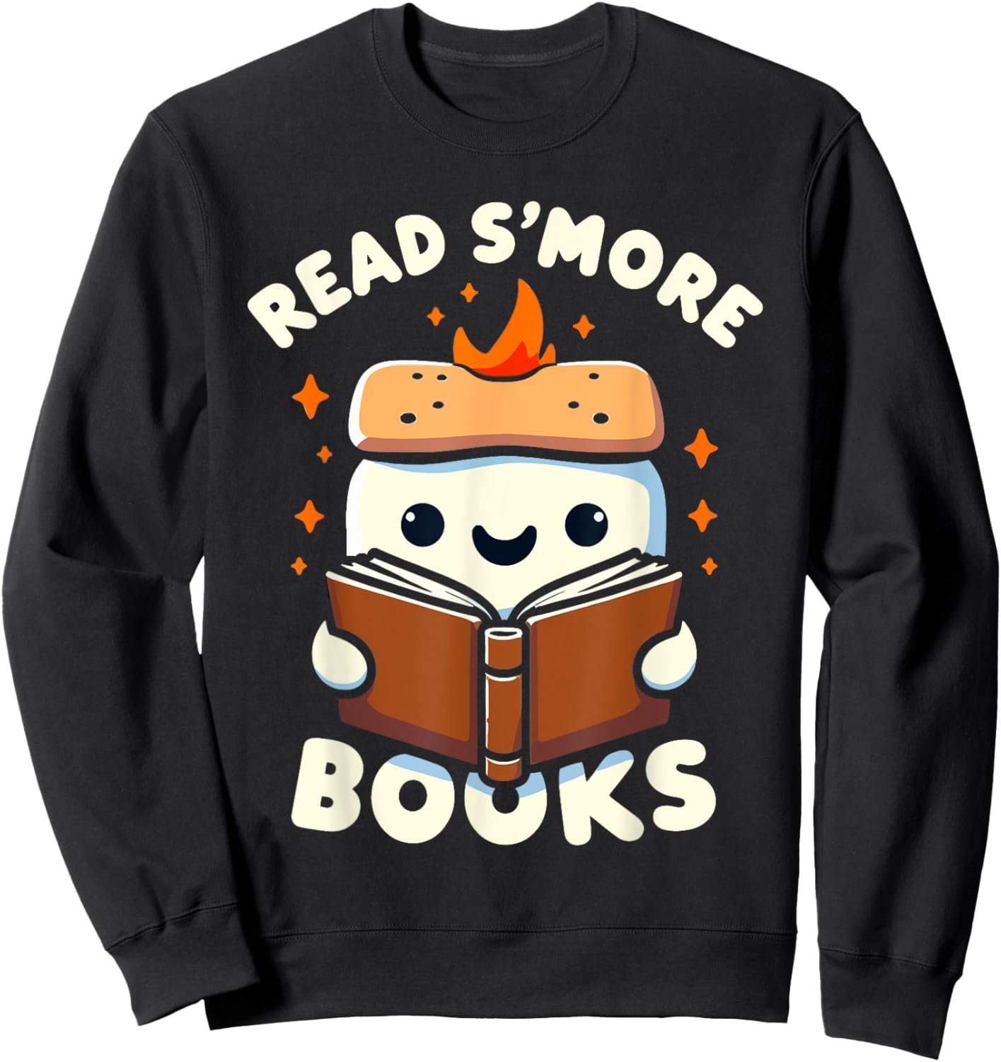 Read S’more Books Graphic - Funny Design for Book Lovers Sweatshirt - Sweatshirt | Black