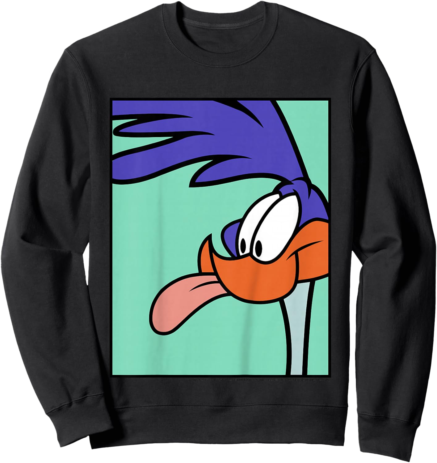 Kids Looney Tunes Road Runner Portrait Sweatshirt - Sweatshirt | Black