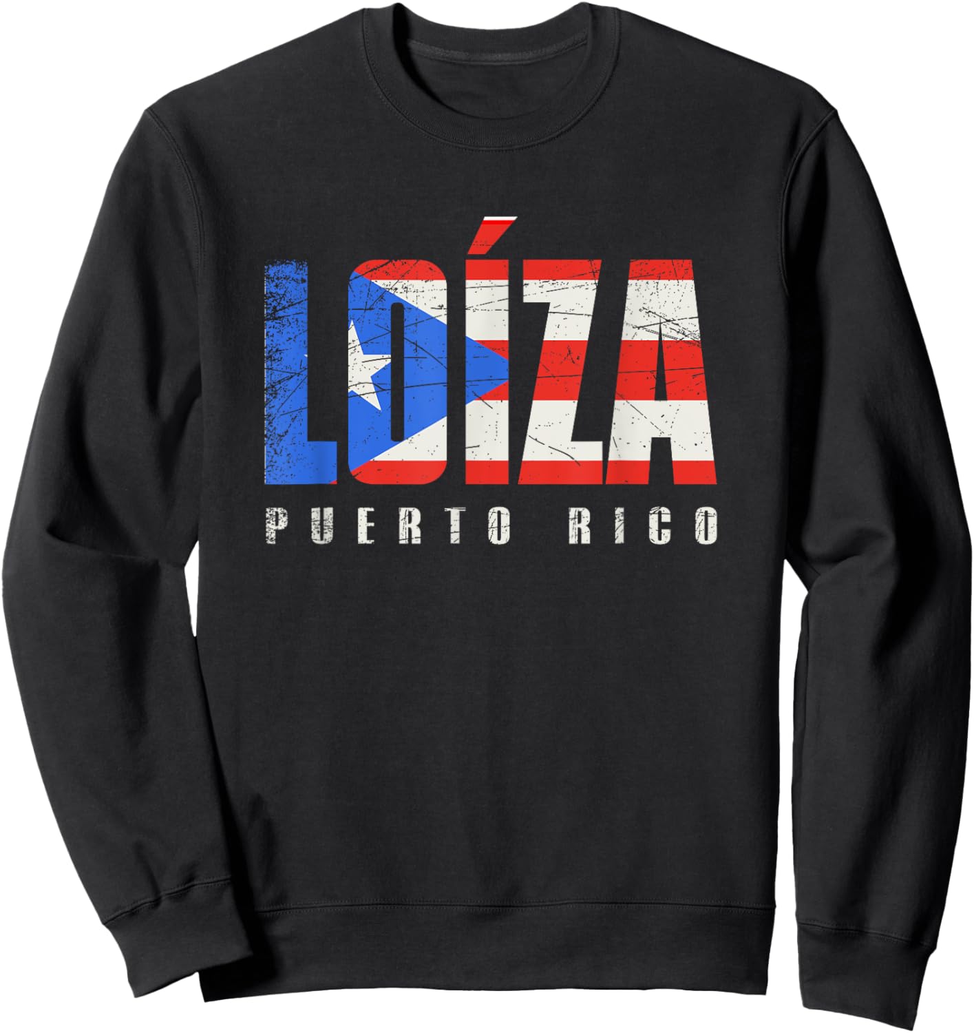 Puerto Rican flag Loíza Puerto Rico Sweatshirt - Sweatshirt | Black
