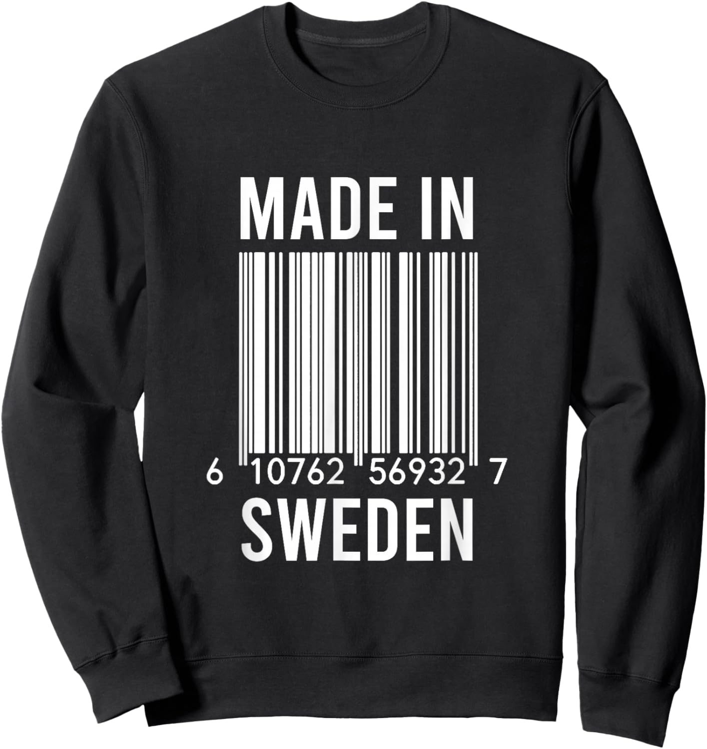 Barcode Made In Sweden Sweatshirt - Sweatshirt | Black
