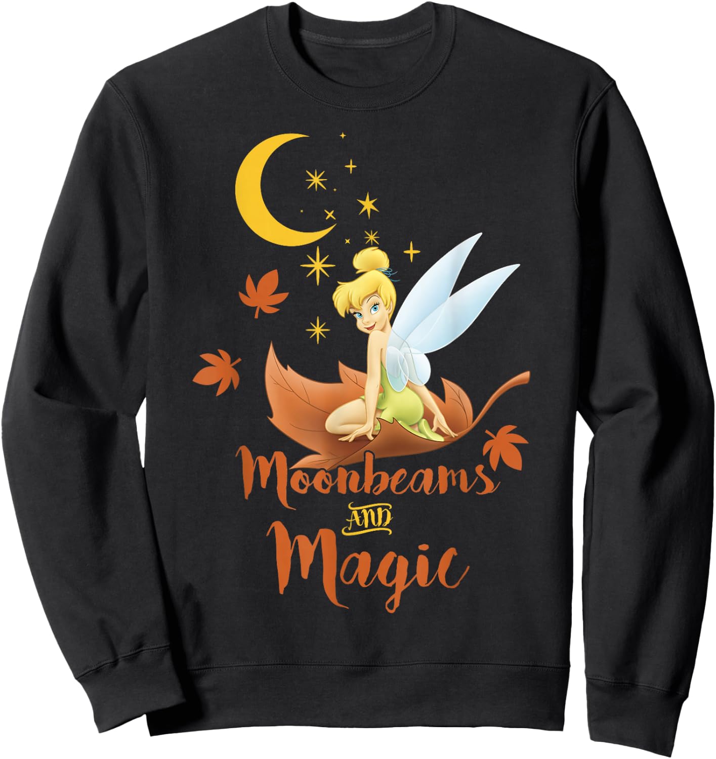 Disney Peter Pan Tinker Bell Fall Moonbeams & Magic Logo Sweatshirt - Sweatshirt | Black