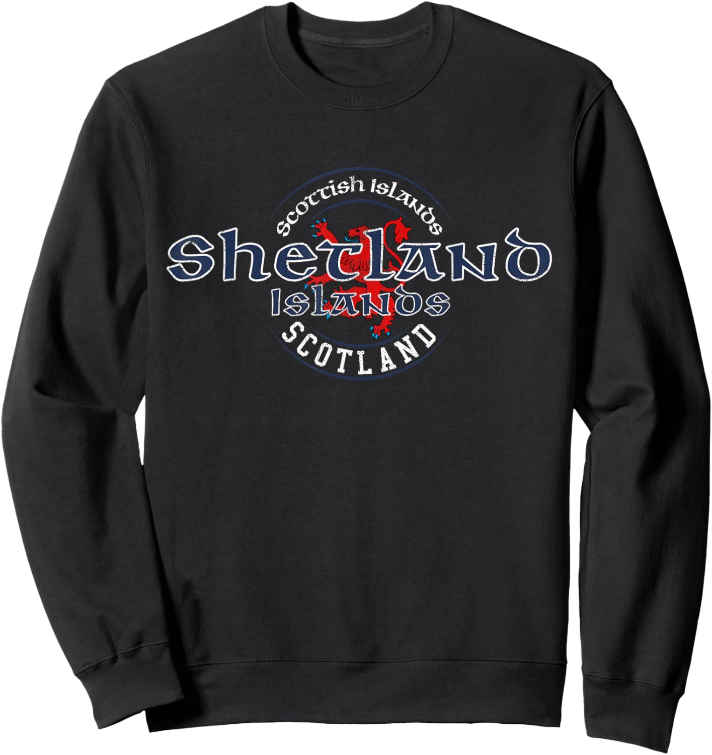 Shetland Islands Scotland Scottish Flag Sweatshirt - Sweatshirt | Black