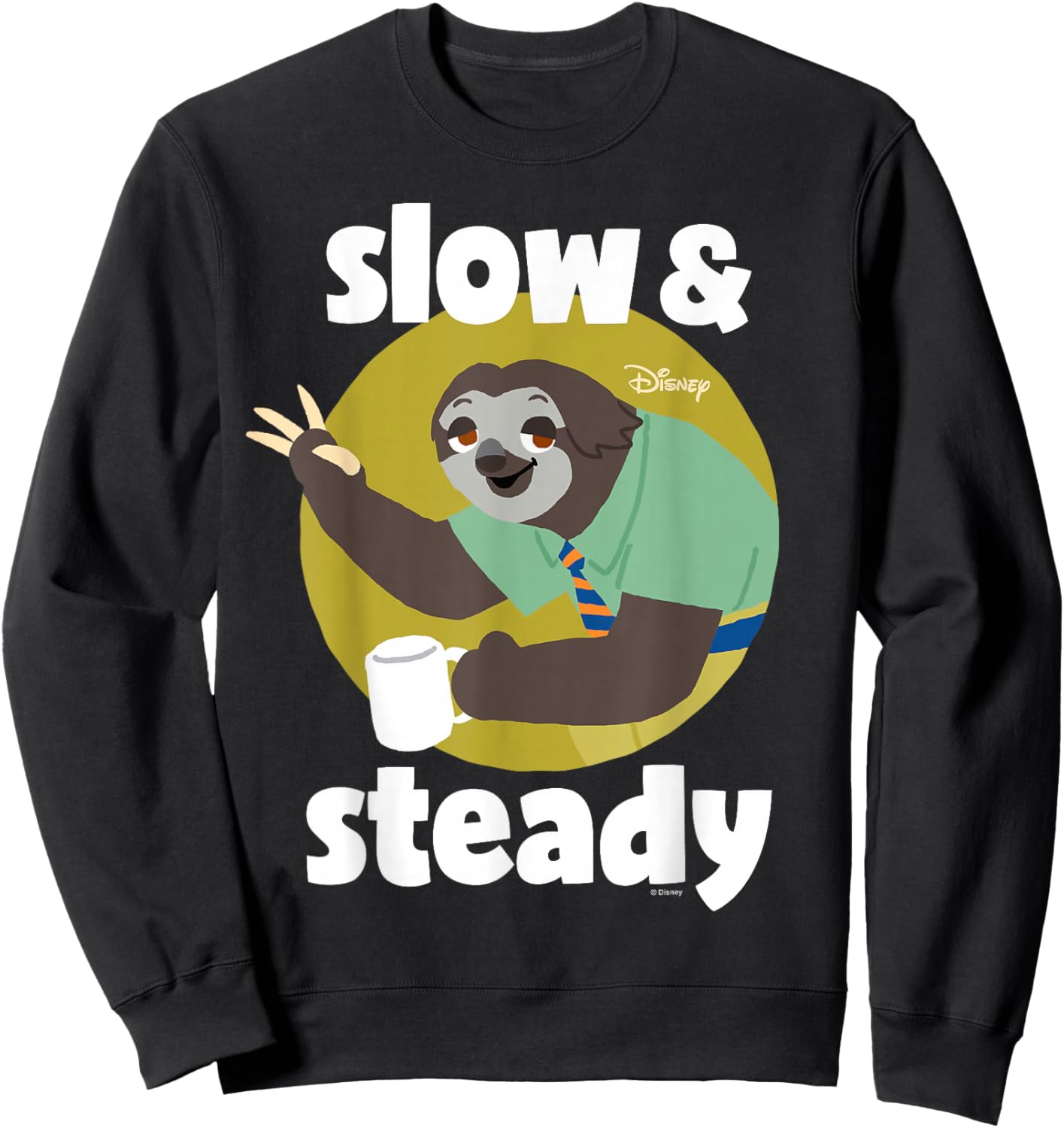 Zootopia - Flash Sloth Slow And Steady Sweatshirt - Sweatshirt | Black
