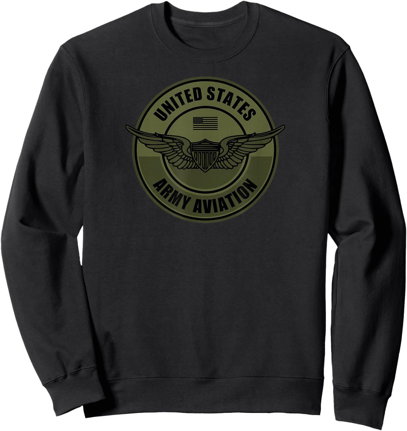 Army Helicopter & Army Aviation Gifts - Army Aviator Wings - Men's Black Classic Fit Short Sleeve - Small Sweatshirt - Sweatshirt | Black
