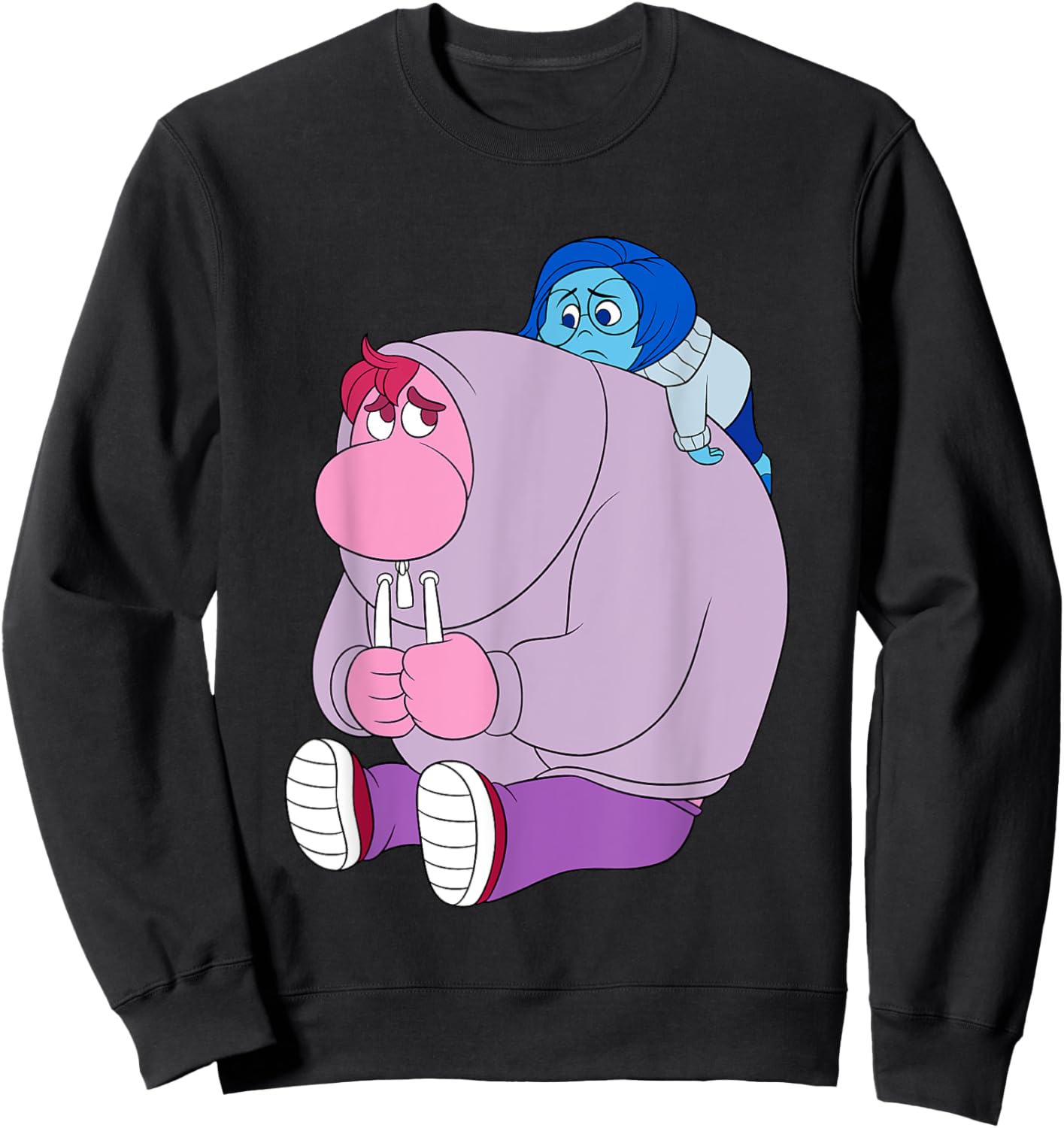 Disney Pixar Inside Out 2 Cute Sadness Embarrassment Poster Sweatshirt - Sweatshirt | Black