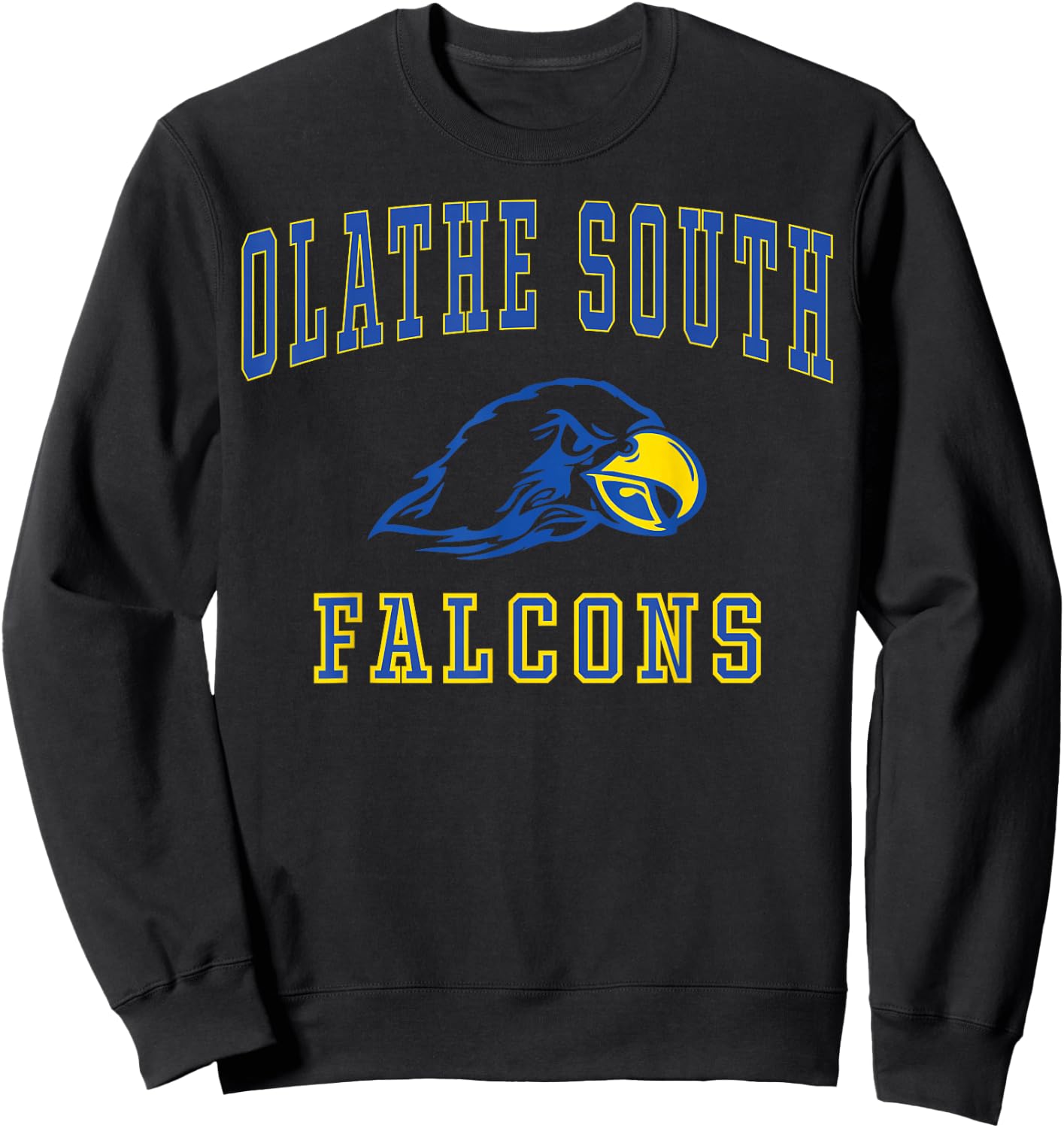Olathe South High School Falcons C1 Sweatshirt - Sweatshirt | Black