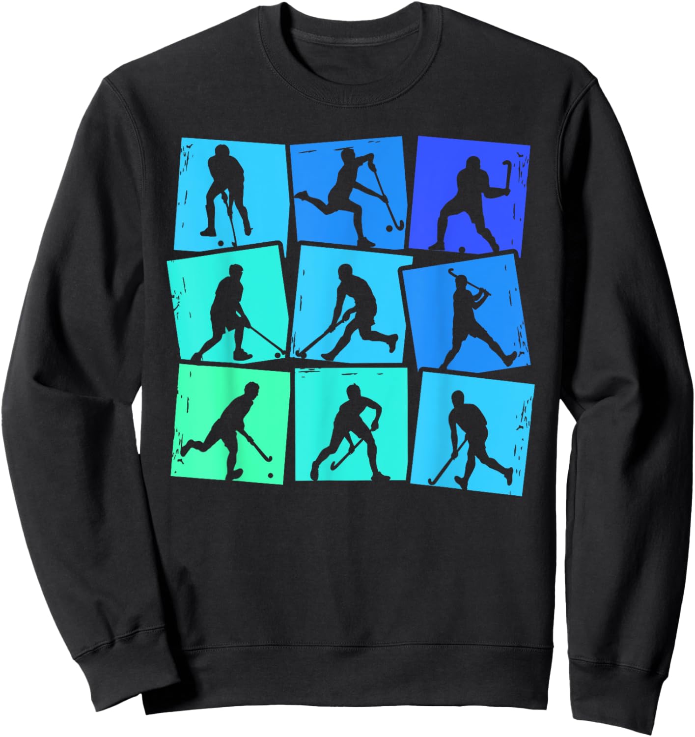 Feldhockey Hockeyspieler Kinder Herren Jungen Hockey Sweatshirt - Sweatshirt | Black