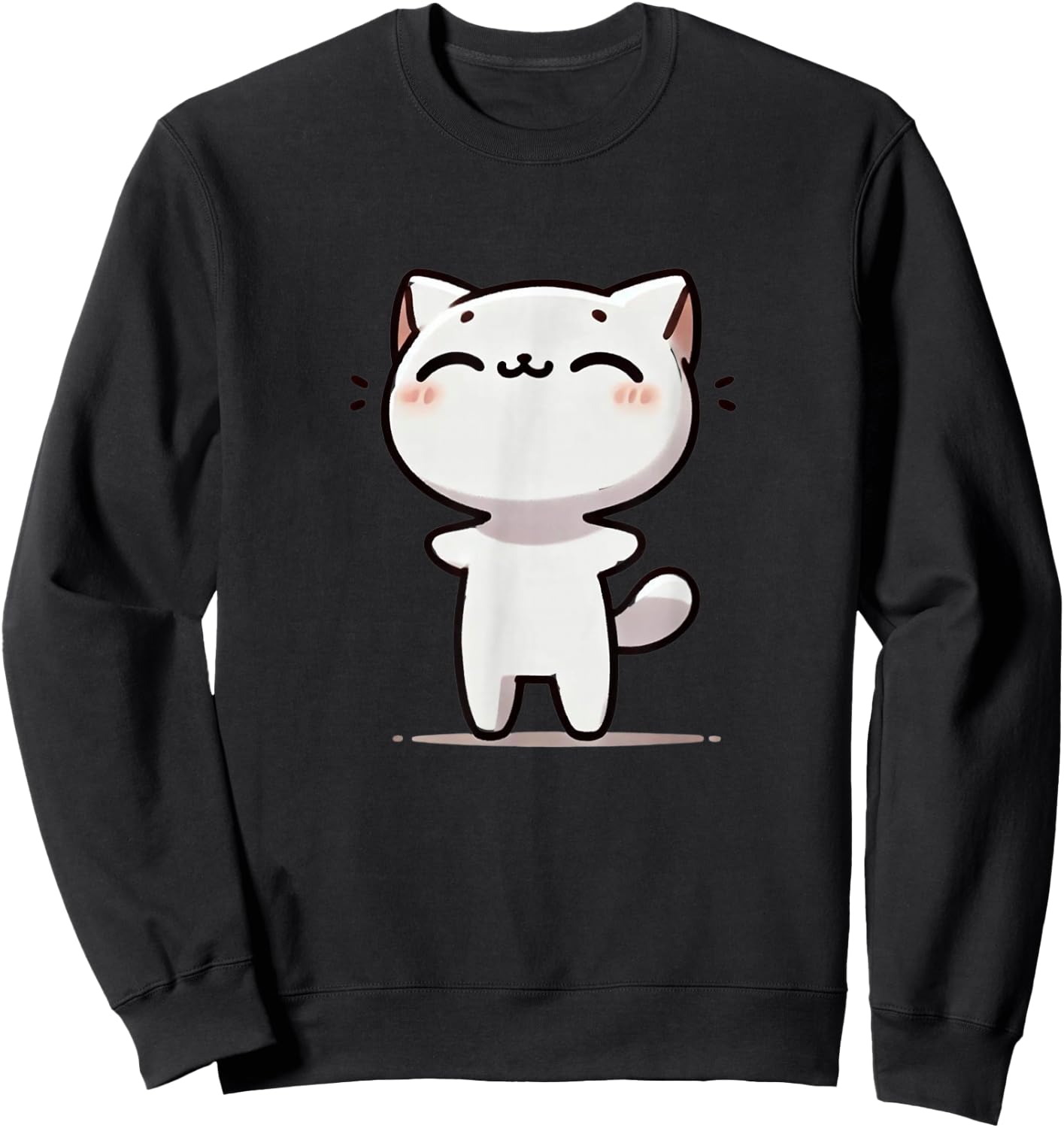 Kawaii Anime Cat Kids Sweatshirt - Sweatshirt | Black