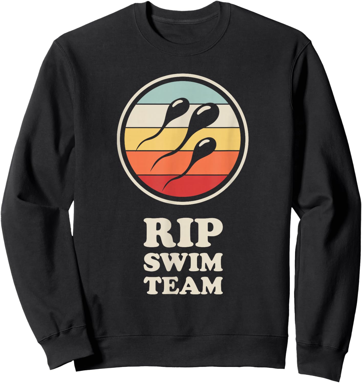 Funny Vasectomy Recovery Present "Swim Team" - Vasectomy Sweatshirt - Sweatshirt | Black