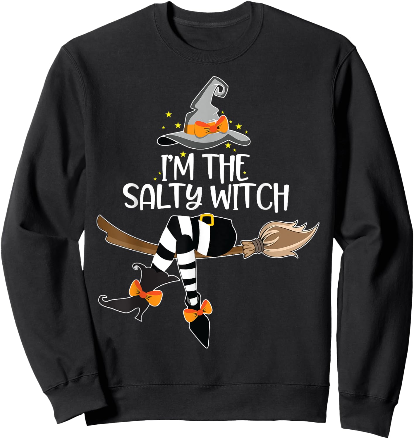 Im the Salty Witch Halloween Matching Group Costume Sweatshirt - Sweatshirt | Black