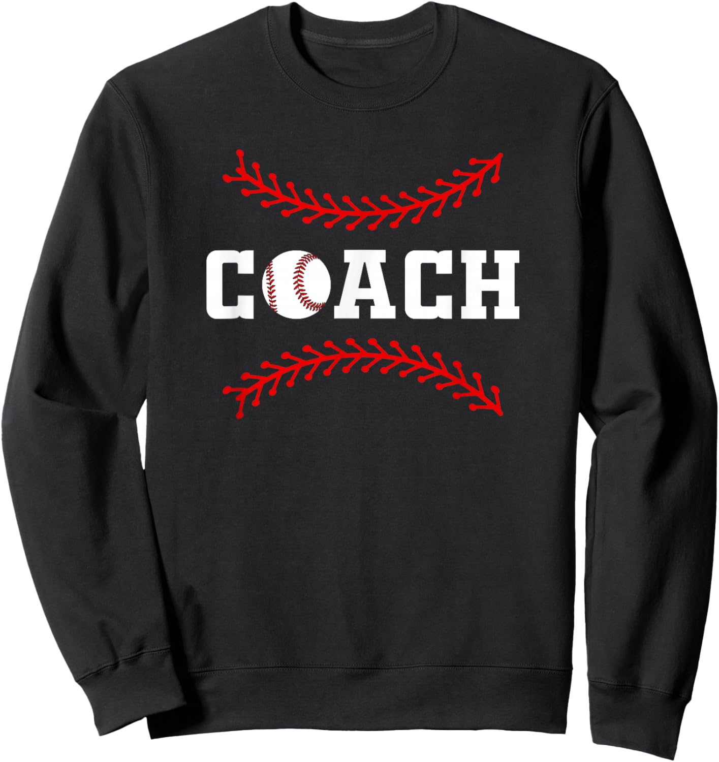 Baseball Coach Sweatshirt - Sweatshirt | Black