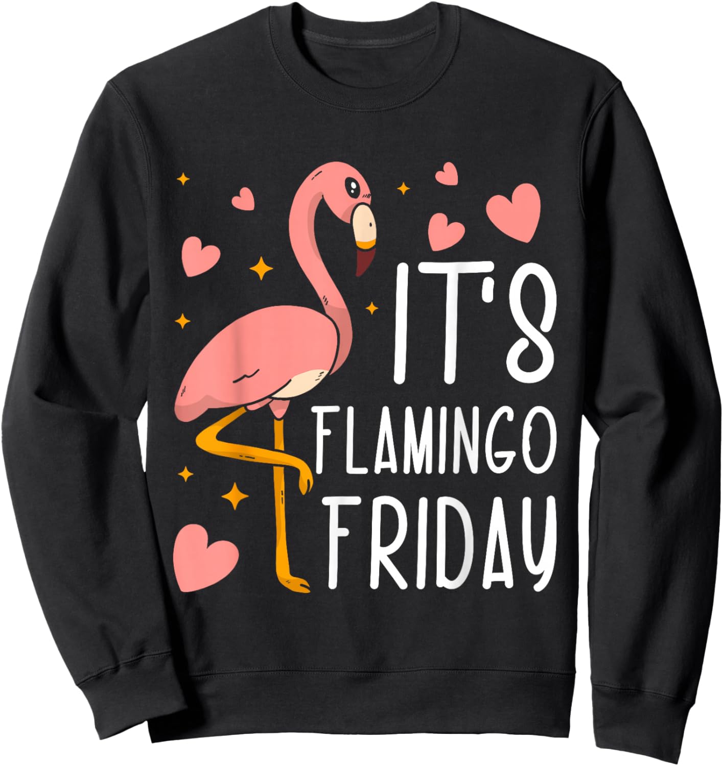 It's Flamingo Friday Sweatshirt - Sweatshirt | Black