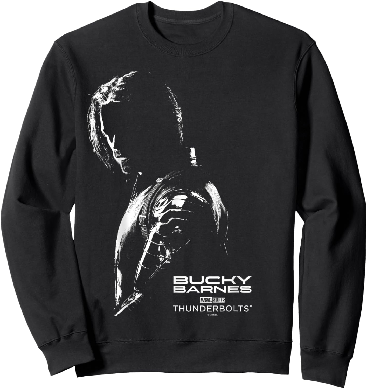 Marvel's Thunderbolts - Bucky Barnes Silhouette Sweatshirt - Sweatshirt | Black