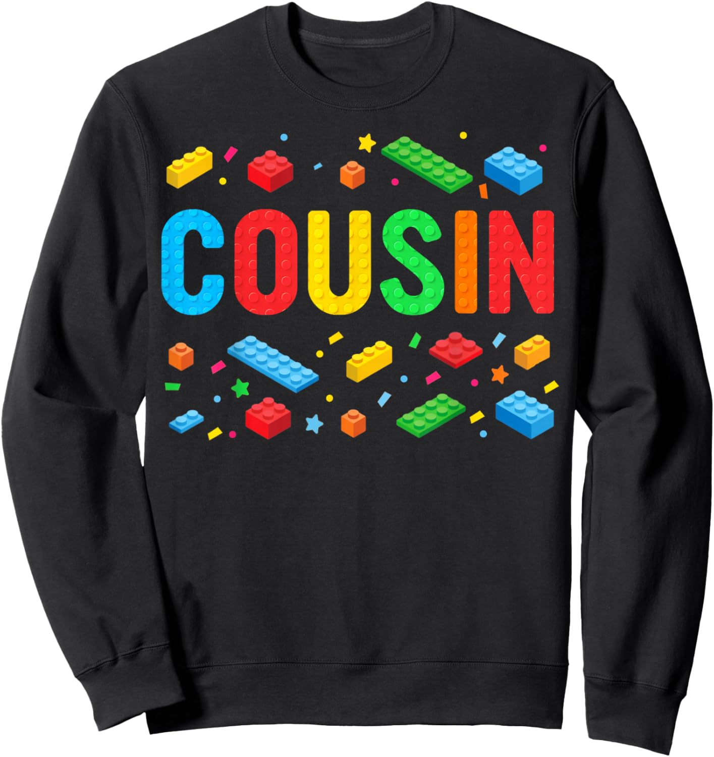 Cousin Master Builder Building Bricks Blocks Family Matching Sweatshirt - Sweatshirt | Black