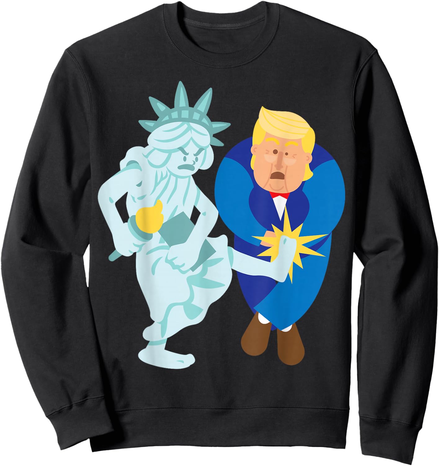 Liberty Kicks Trump 2020 Election Anti Donald Democrat Gift Sweatshirt - Sweatshirt | Black