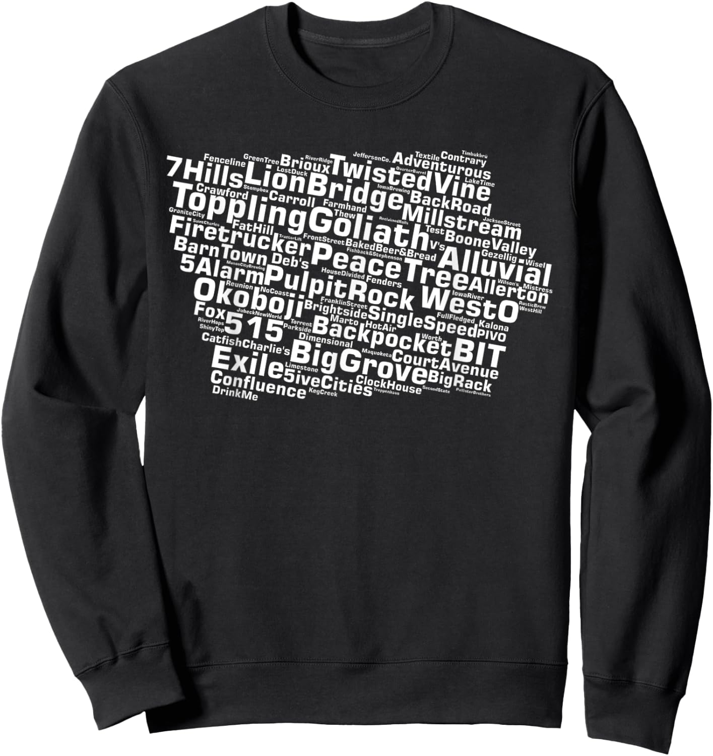 Iowa Breweries Sweatshirt - Sweatshirt | Black