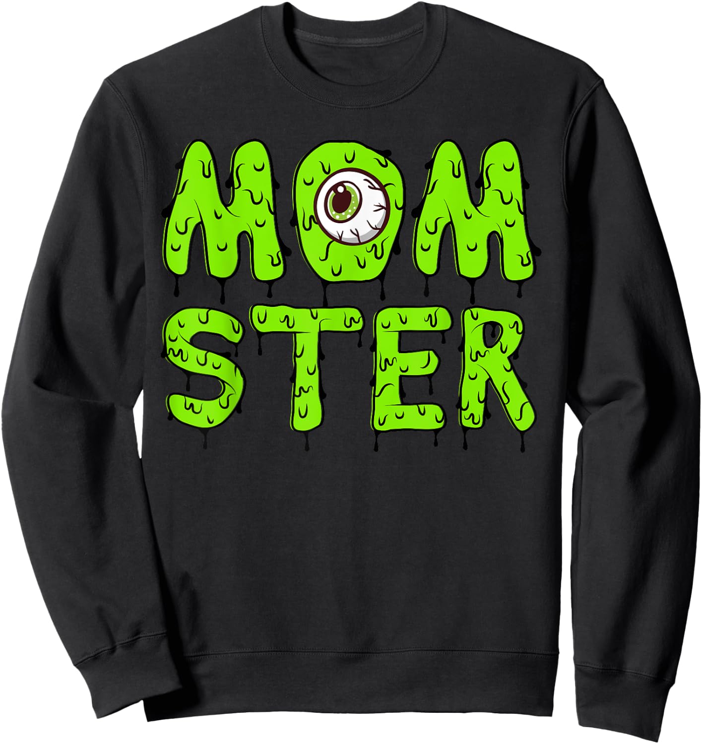 Momster Cute Halloween for Moms and Women Sweatshirt - Sweatshirt | Black