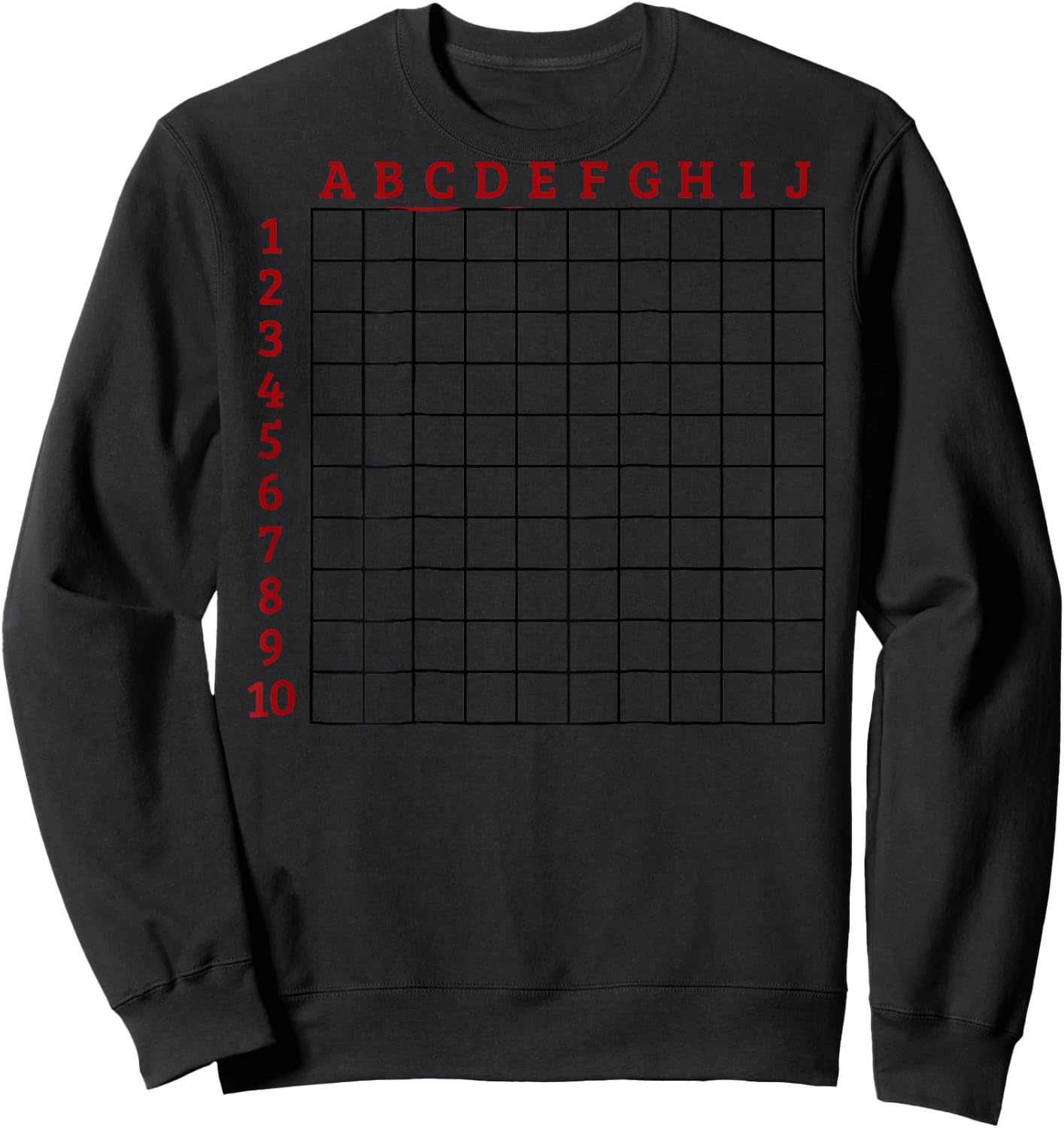 Scratch My Back Funny Grid (on back) Sweatshirt - Sweatshirt | Black