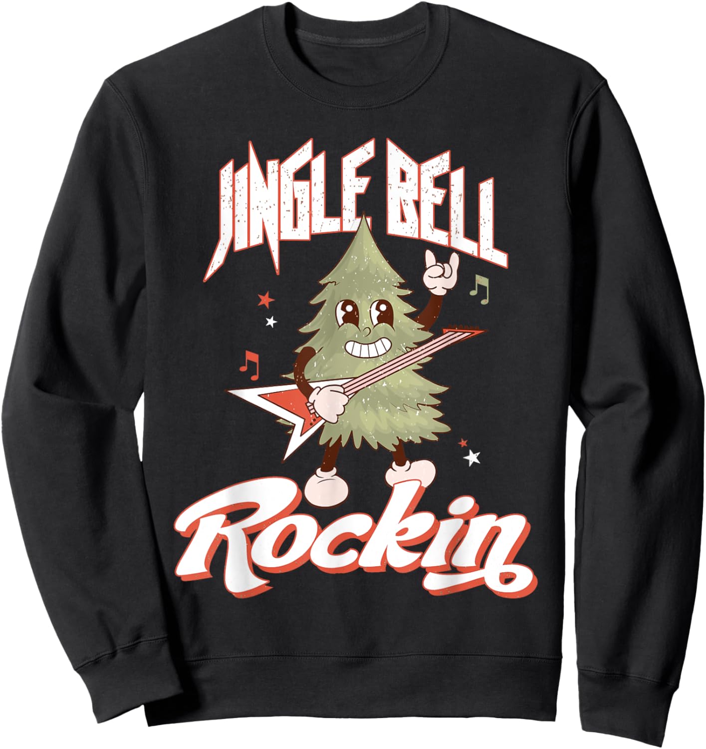 Jingle Bell Rockin for Lovers of Christmas Rock Sweatshirt - Sweatshirt | Black