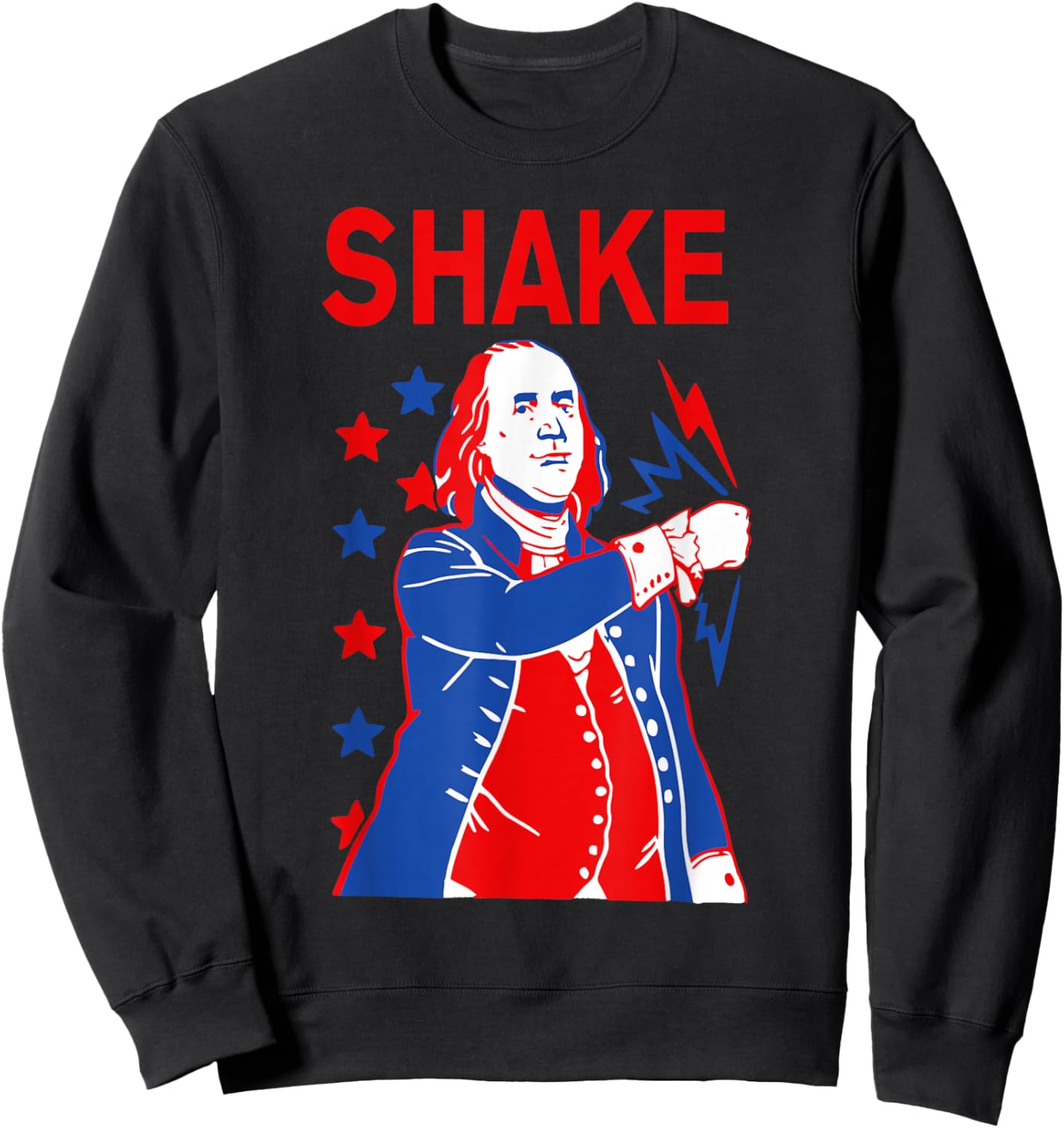 Funny Shake and Bake 4th of July Couple Matching Sweatshirt - Sweatshirt | Black