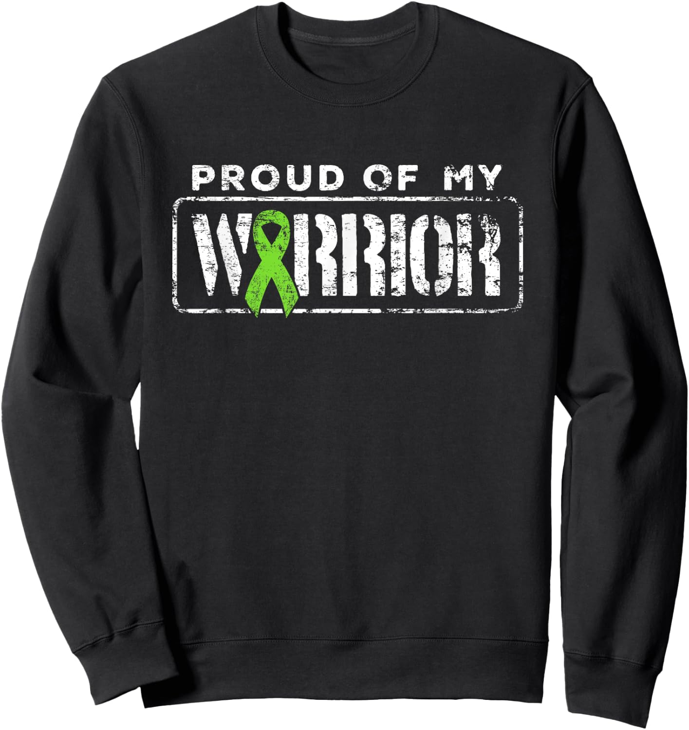 Non Hodgkins Lymphoma Cancer Support, Proud Family Warrior Sweatshirt - Sweatshirt | Black
