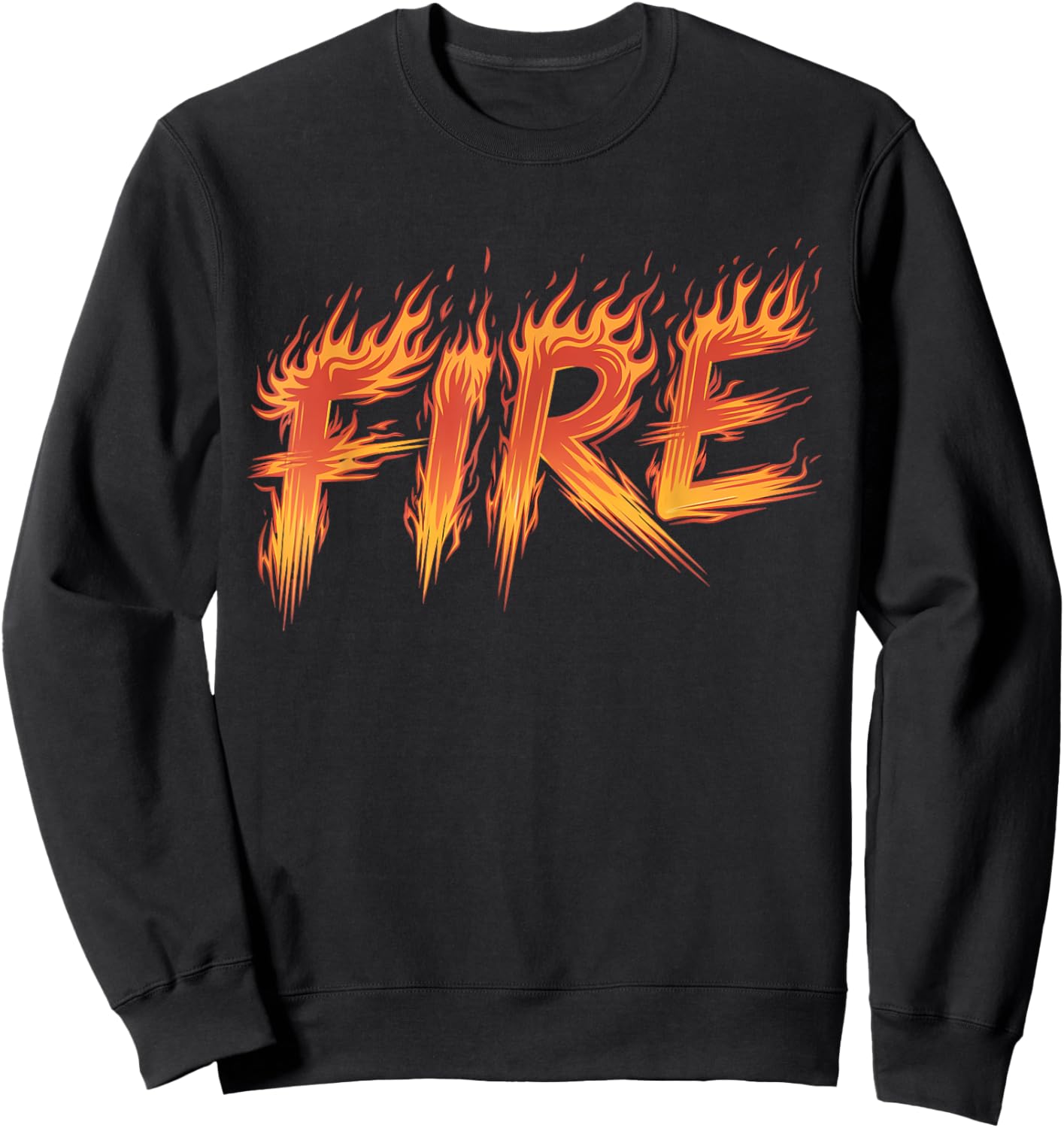 Fire Halloween Costume Fire Ice Matching Couples Sweatshirt - Sweatshirt | Black