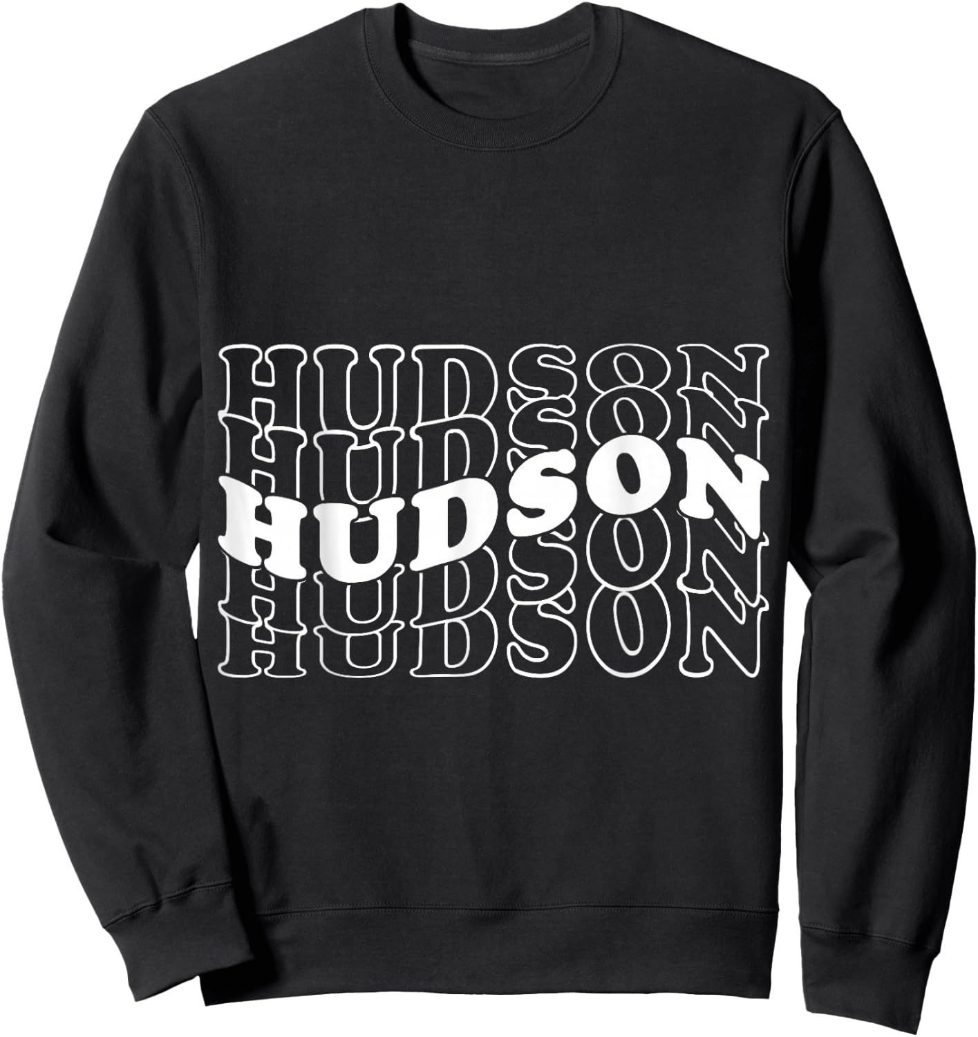 Hudson Gifts Retro -Adults Black Small Short Sleeve Sweatshirt - Sweatshirt | Black