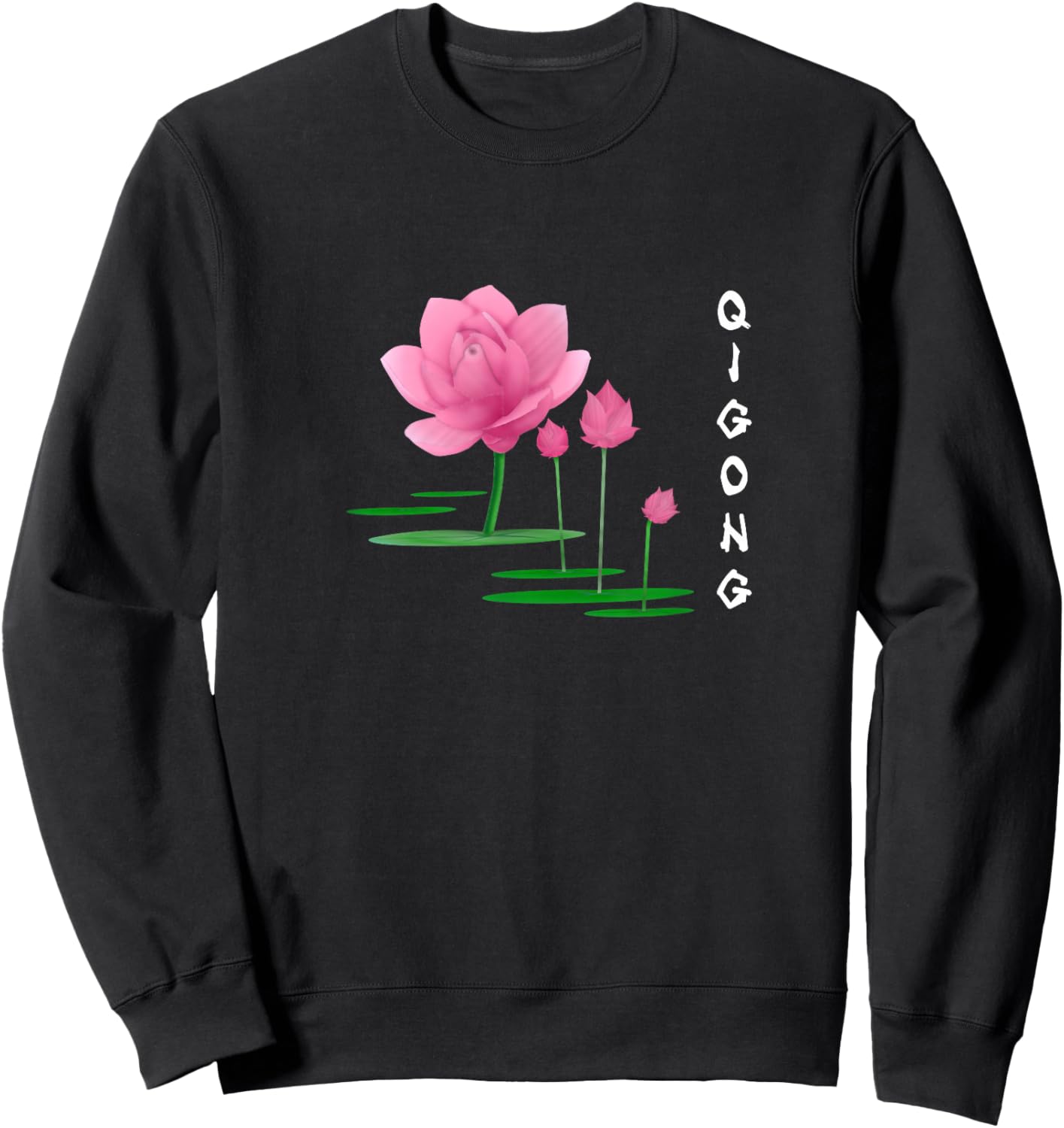 Lotus Tai Chi & Qi Gong Instructors & Practitioners Uniform Sweatshirt - Sweatshirt | Black