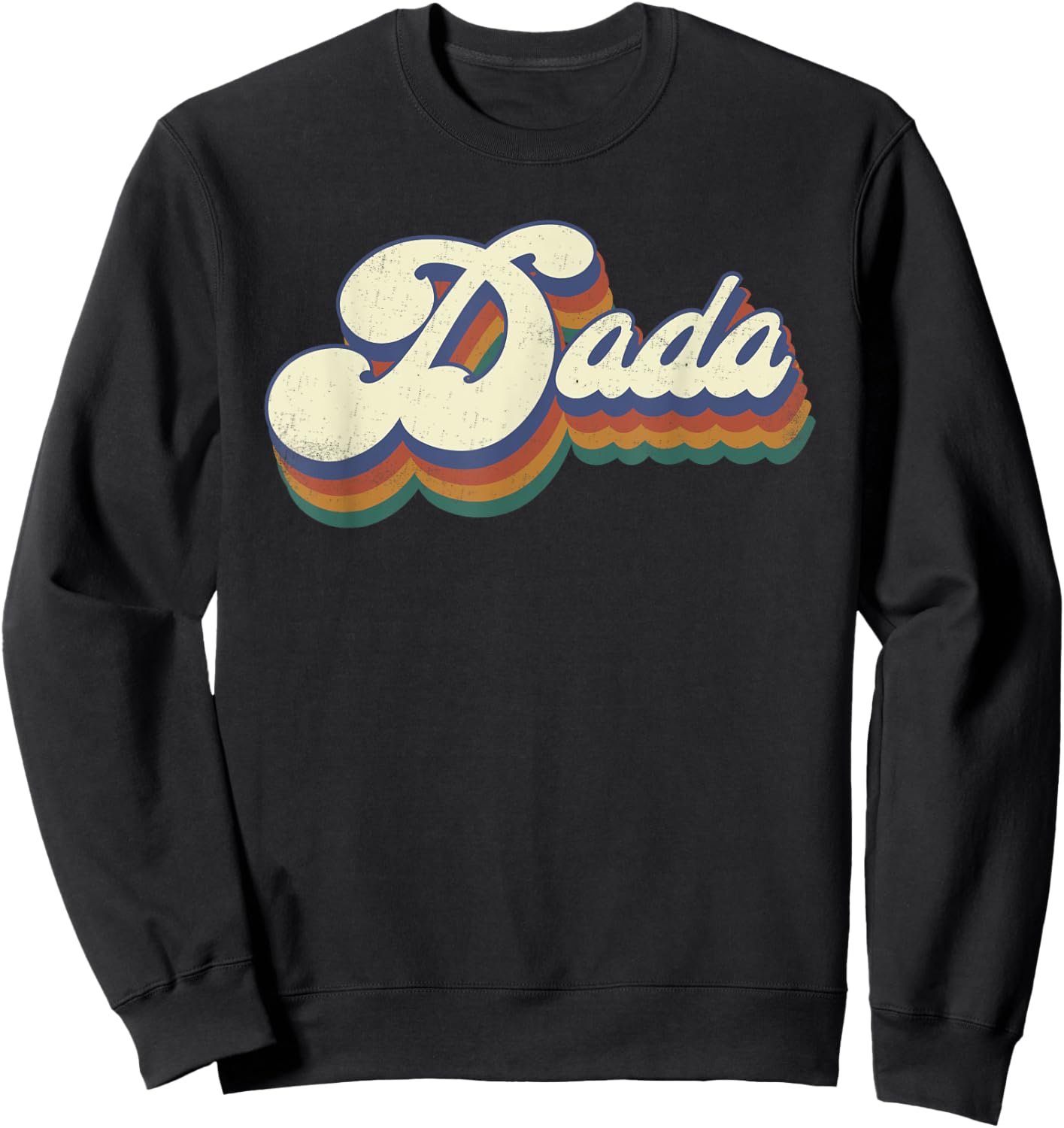 Dada Gifts Retro Vintage Father's Day Dada Sweatshirt - Sweatshirt | Black