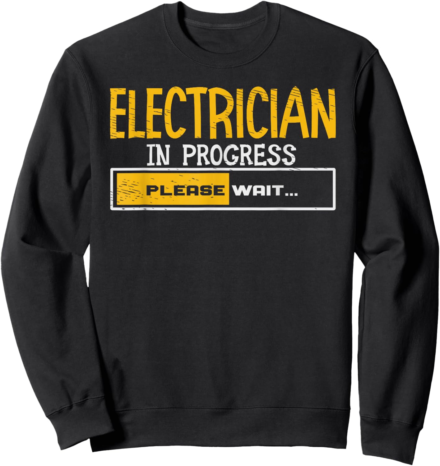 Electrician Loading Electrical Worker Journeyman Wireman Sweatshirt - Sweatshirt | Black