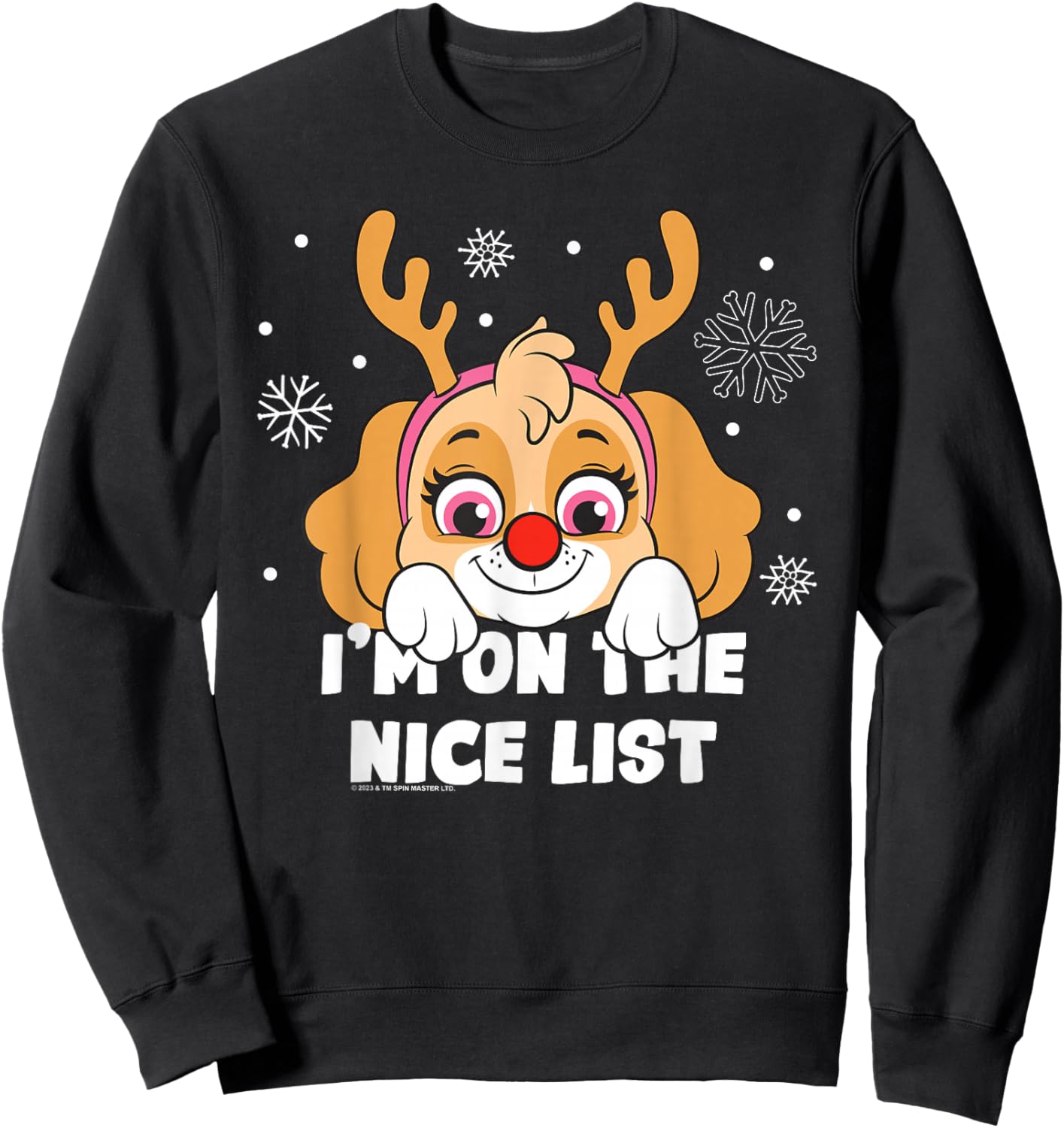Paw Patrol Skye Nice Christmas List Sweatshirt - Sweatshirt | Black