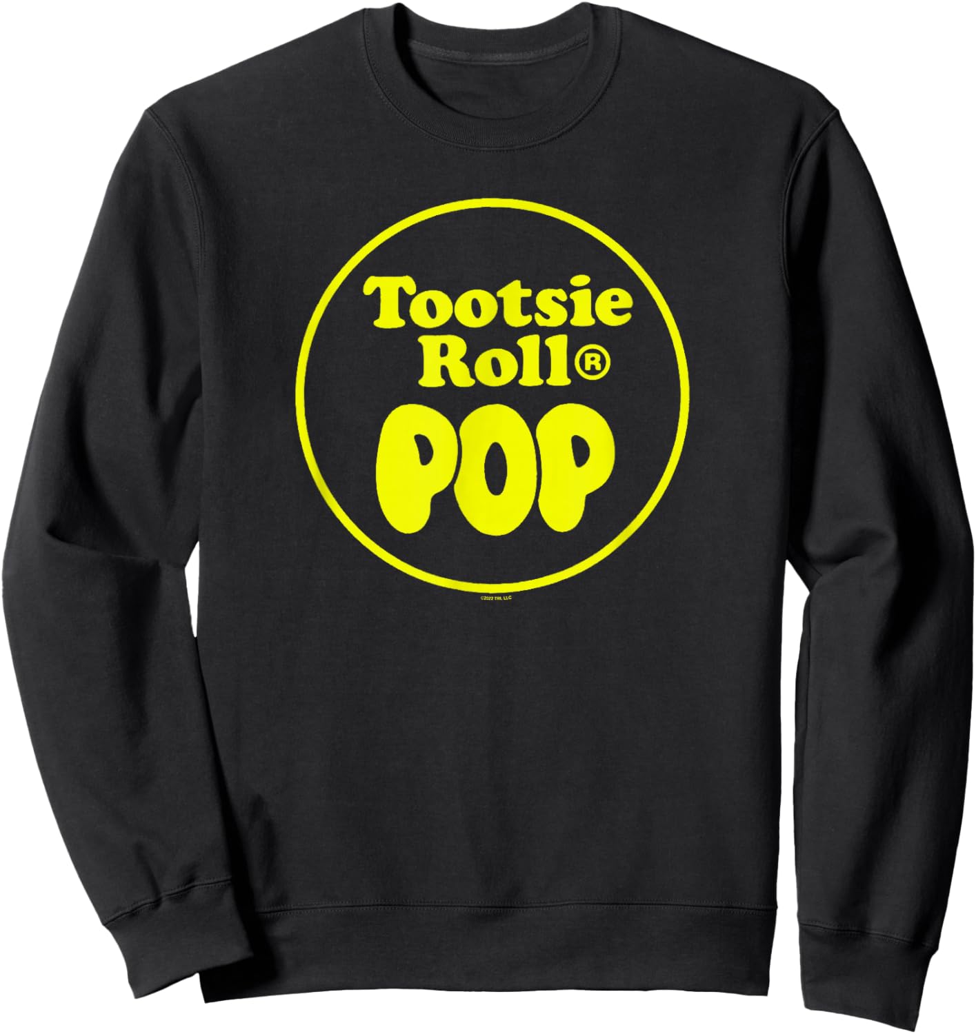Tootsie Roll Pop Plain Circle Logo Sweatshirt - Sweatshirt | Black