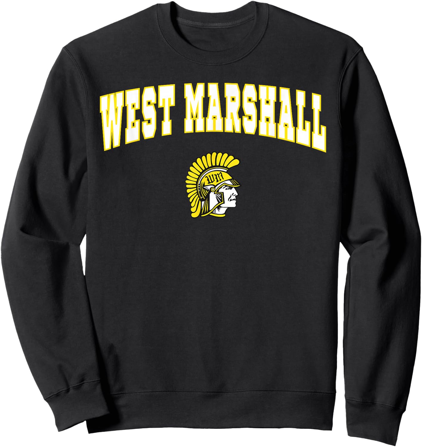 West Marshall High School Trojans Sweatshirt - Sweatshirt | Black