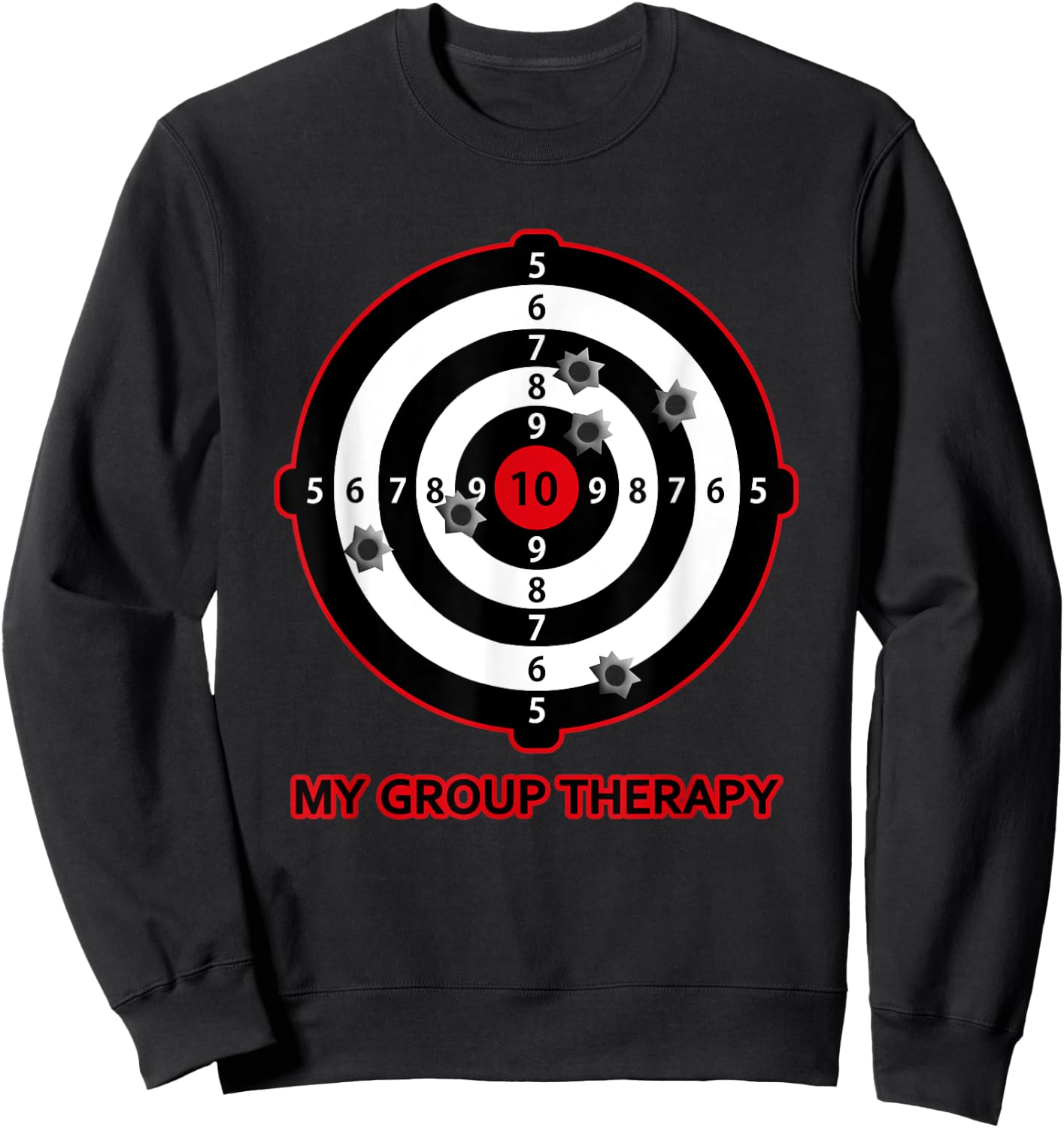 My Group Therapy Funny Gun Shooting Range Gift Women Sweatshirt - Sweatshirt | Black