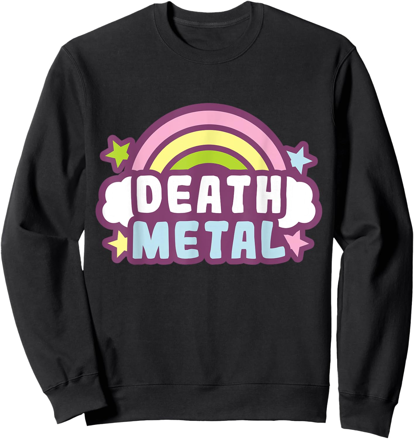 Death Metal Rainbow Sweatshirt - Sweatshirt | Black