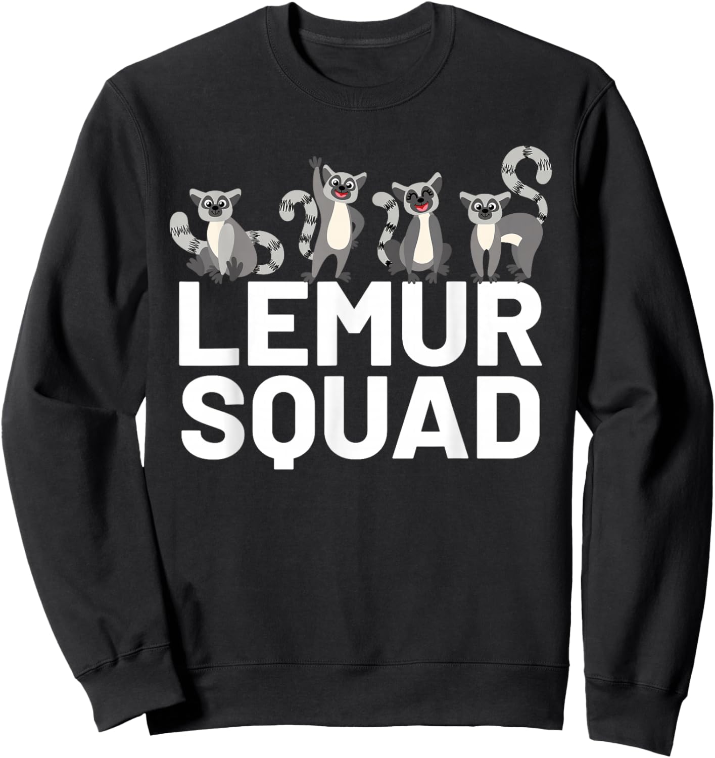 Lemur Squad Sweatshirt - Sweatshirt | Black