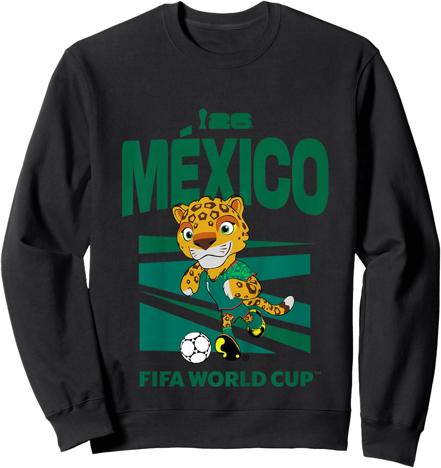 Kids FIFA World CUP26 Mexico Mascot Ball Sweatshirt - Sweatshirt | Black