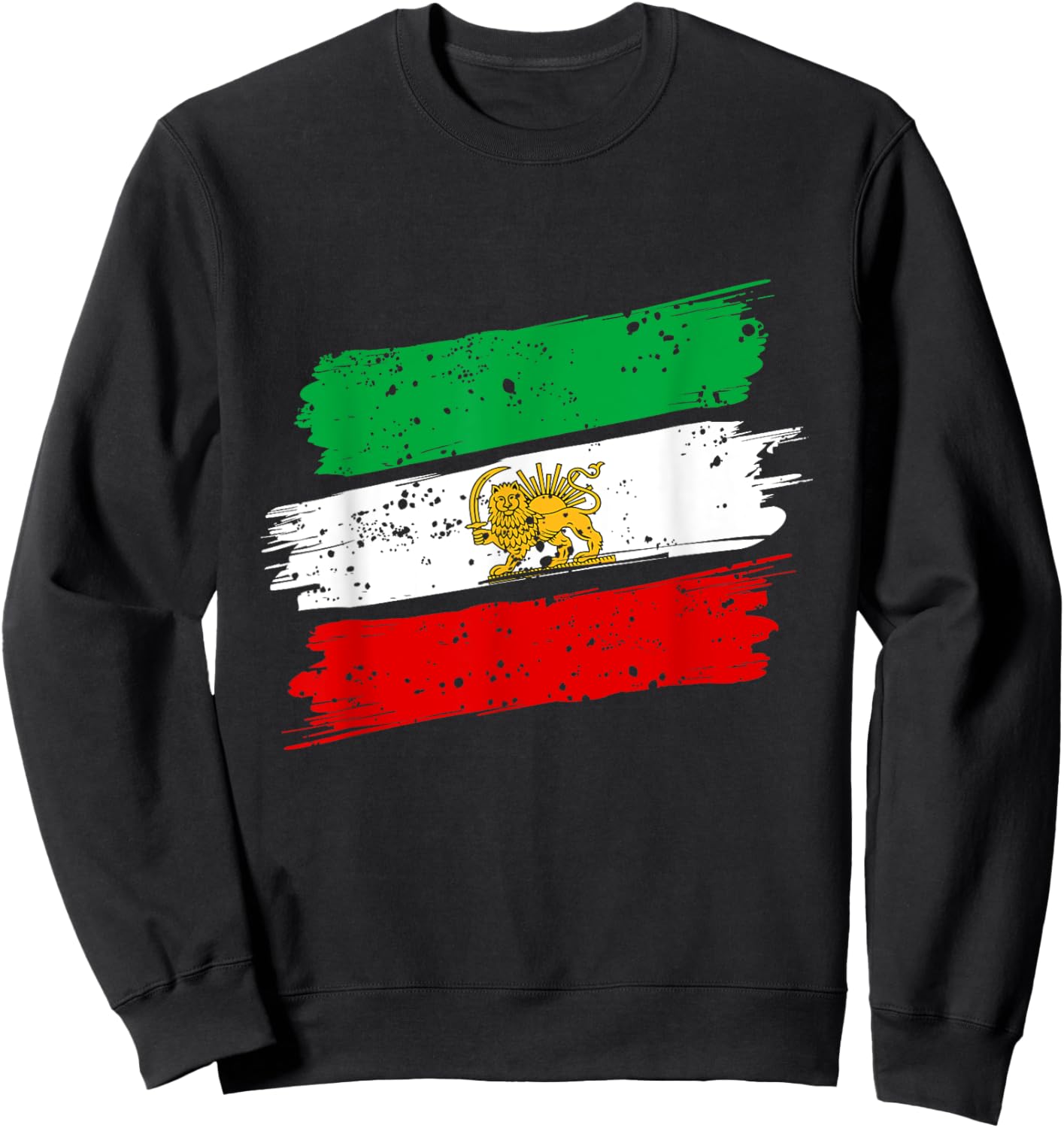 Iran,Iran Lion Sun Flag,Persian,Iran Flag. Sweatshirt - Sweatshirt | Black