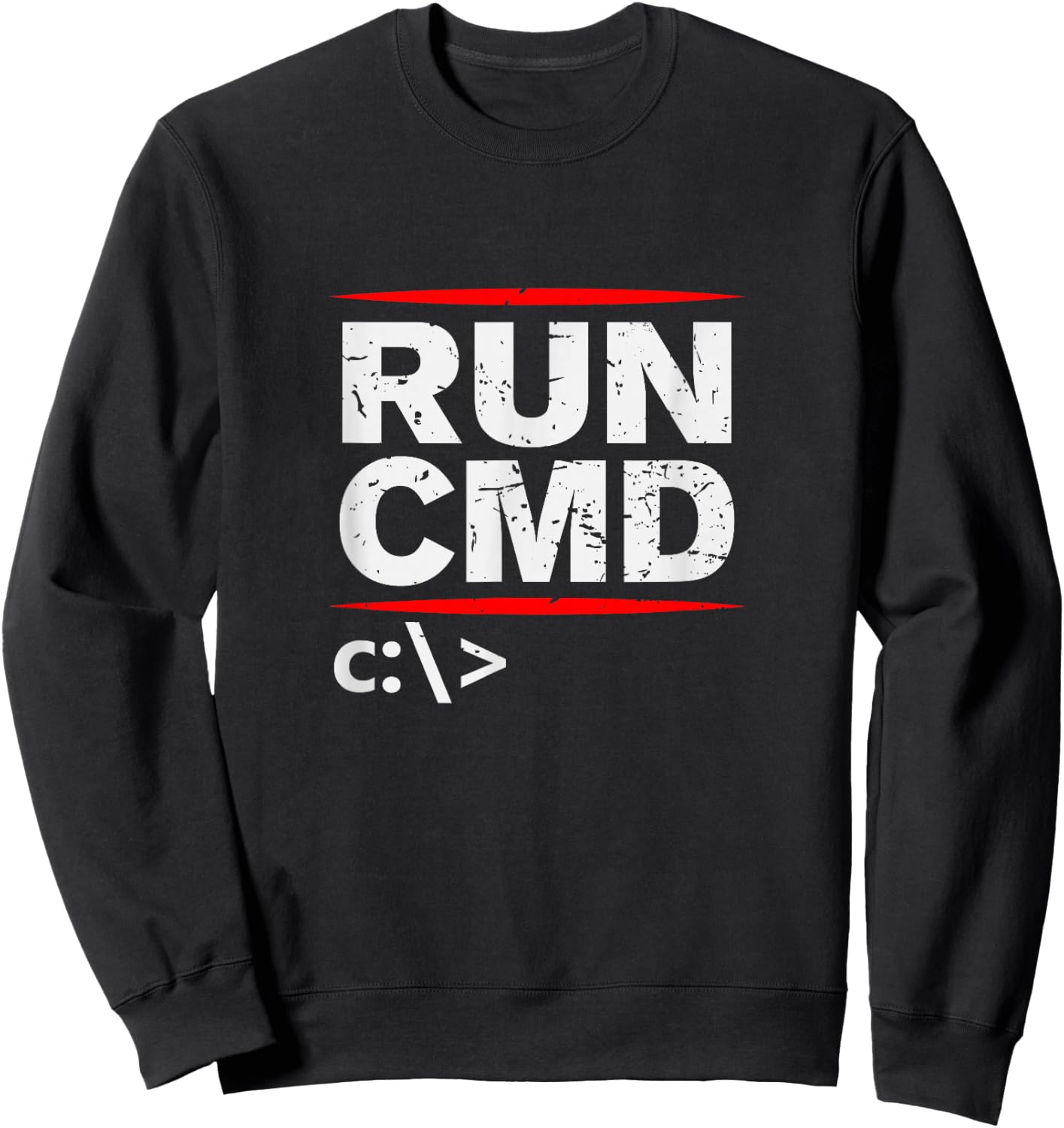 Admins Programmers Run CMD Gift Sweatshirt - Sweatshirt | Black