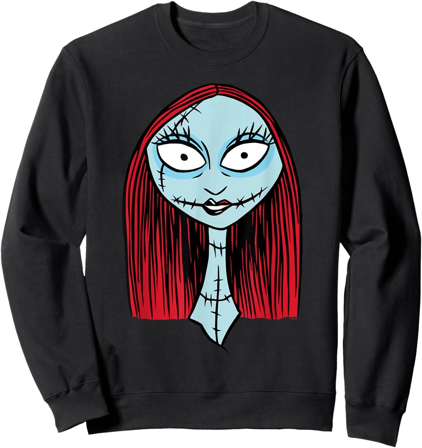 Disney The Nightmare Before Christmas Sally Big Face Sweatshirt - Sweatshirt | Black
