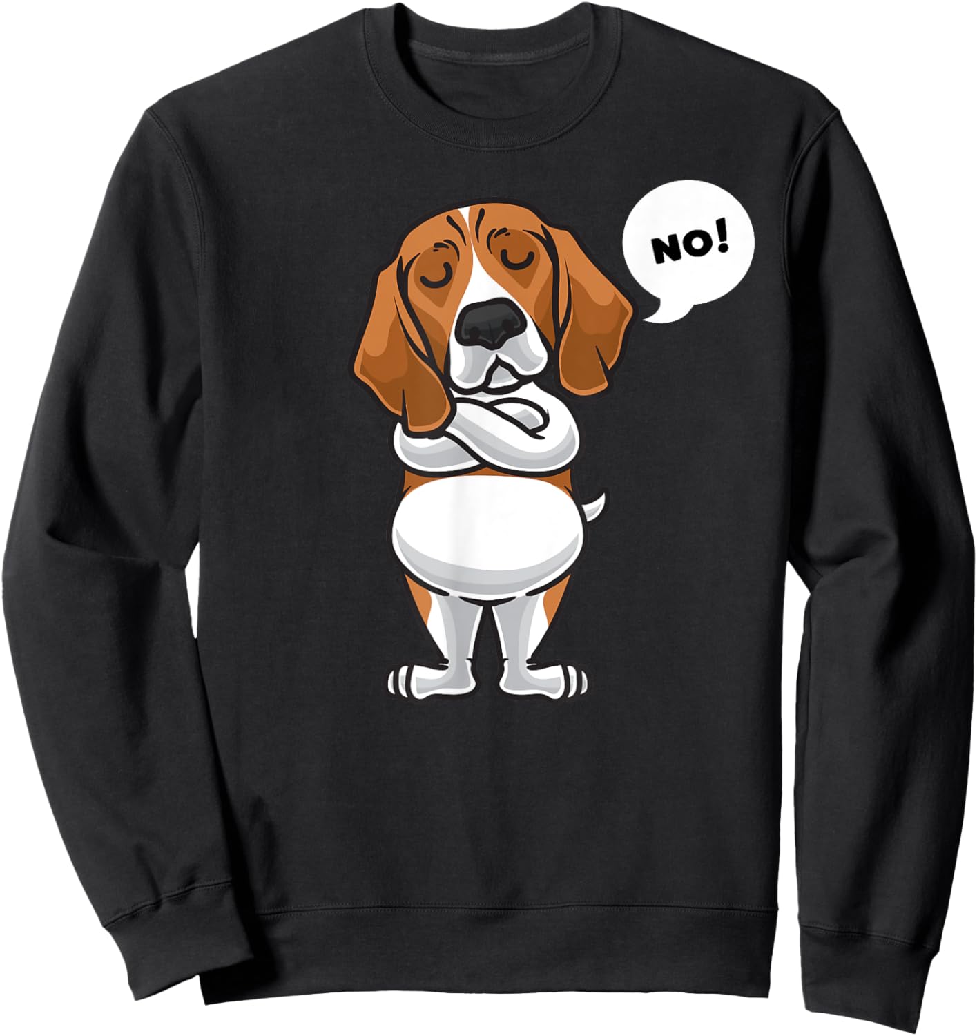 Stubborn Beagle Dog Owner funny Women Girls Kids Sweatshirt - Sweatshirt | Black