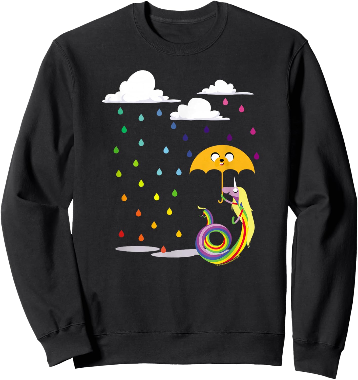 Adventure Time Lady in The Rain Small Sweatshirt - Sweatshirt | Black