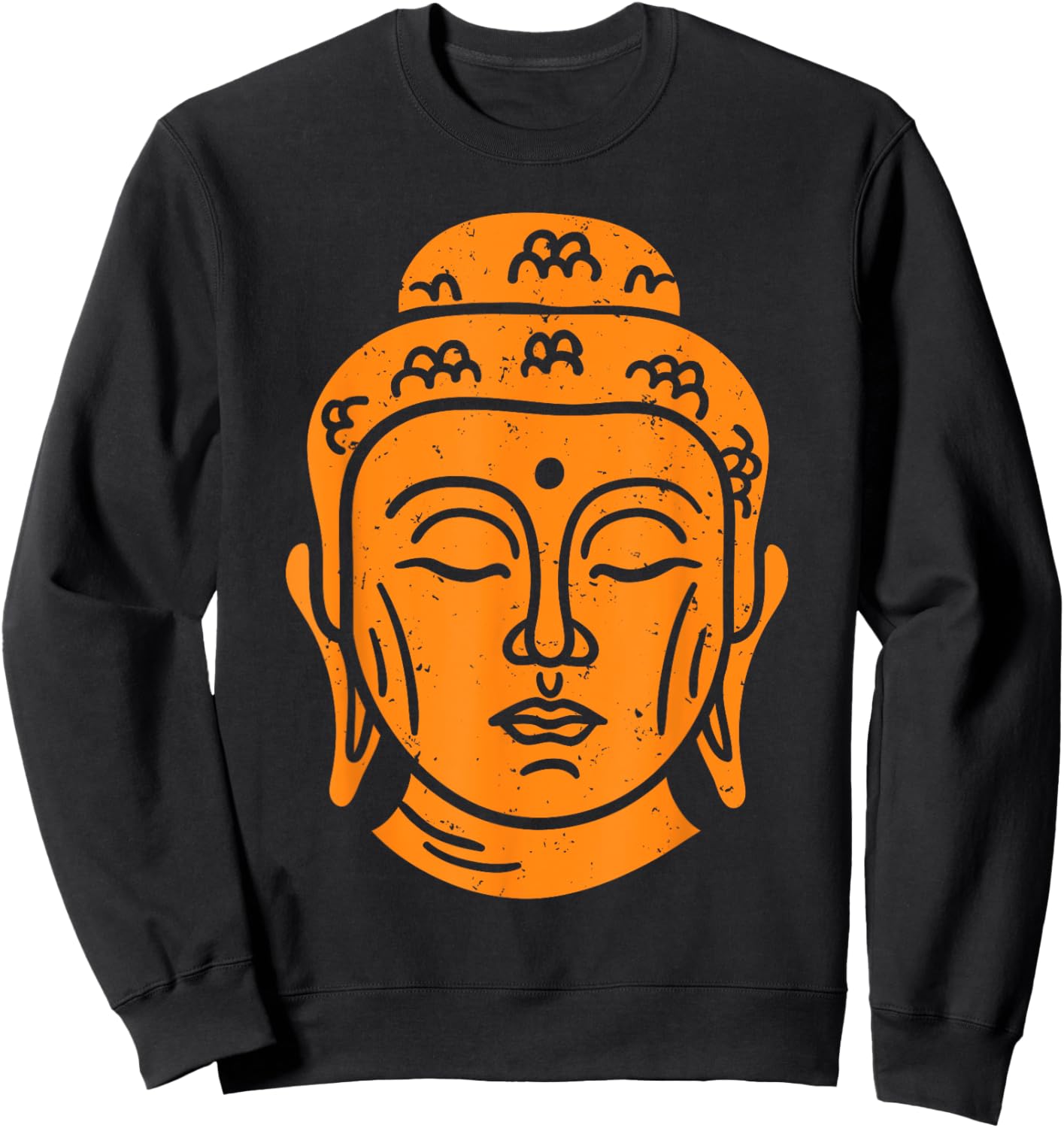 Buddha Head Buddhist Wisdom Sweatshirt - Sweatshirt | Black