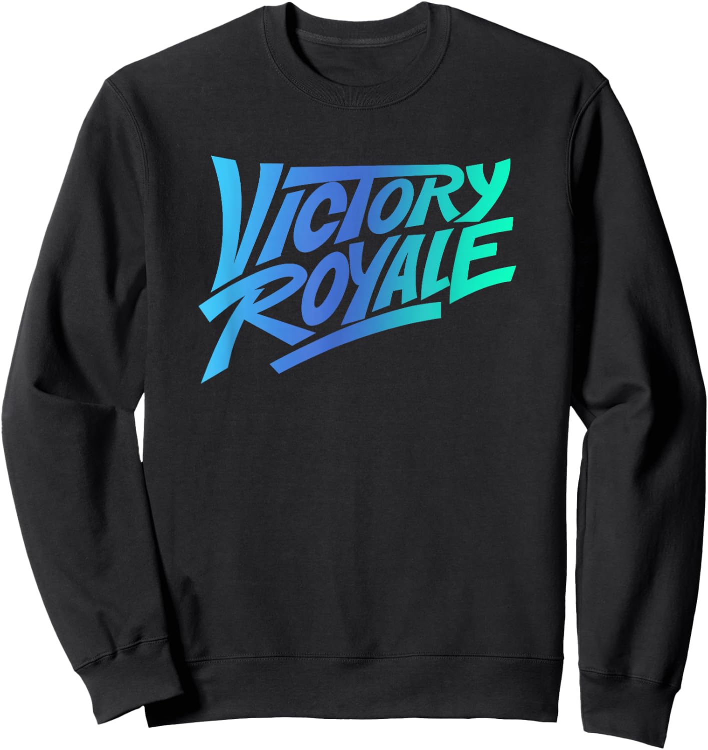 Fortnite Victory Royale Gradient Logo Small Sweatshirt - Sweatshirt | Black