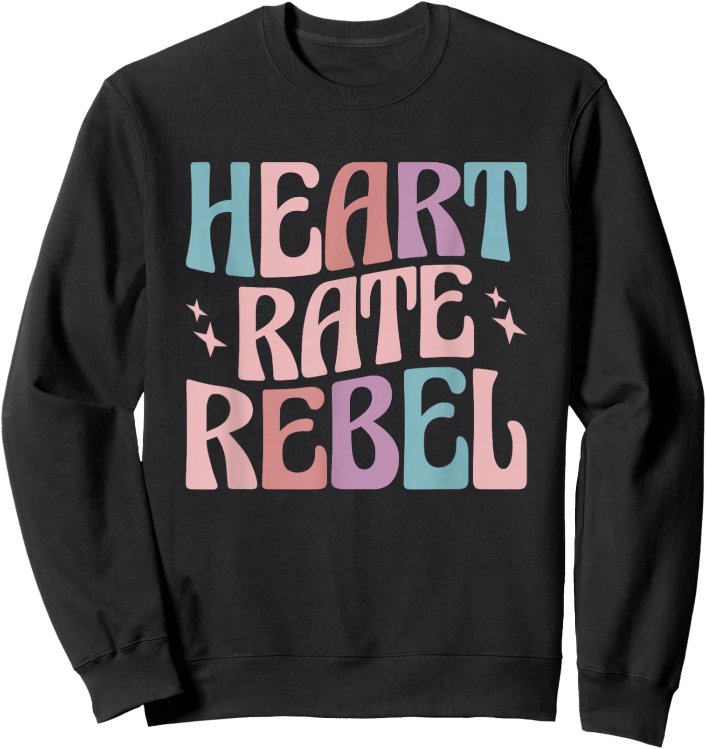 POTS Syndrome Gifts Dysautonomia Awareness Month POTS Syndrome Heart Rate Rebel Awareness , -Kids, Black, Small Sweatshirt - Sweatshirt | Black