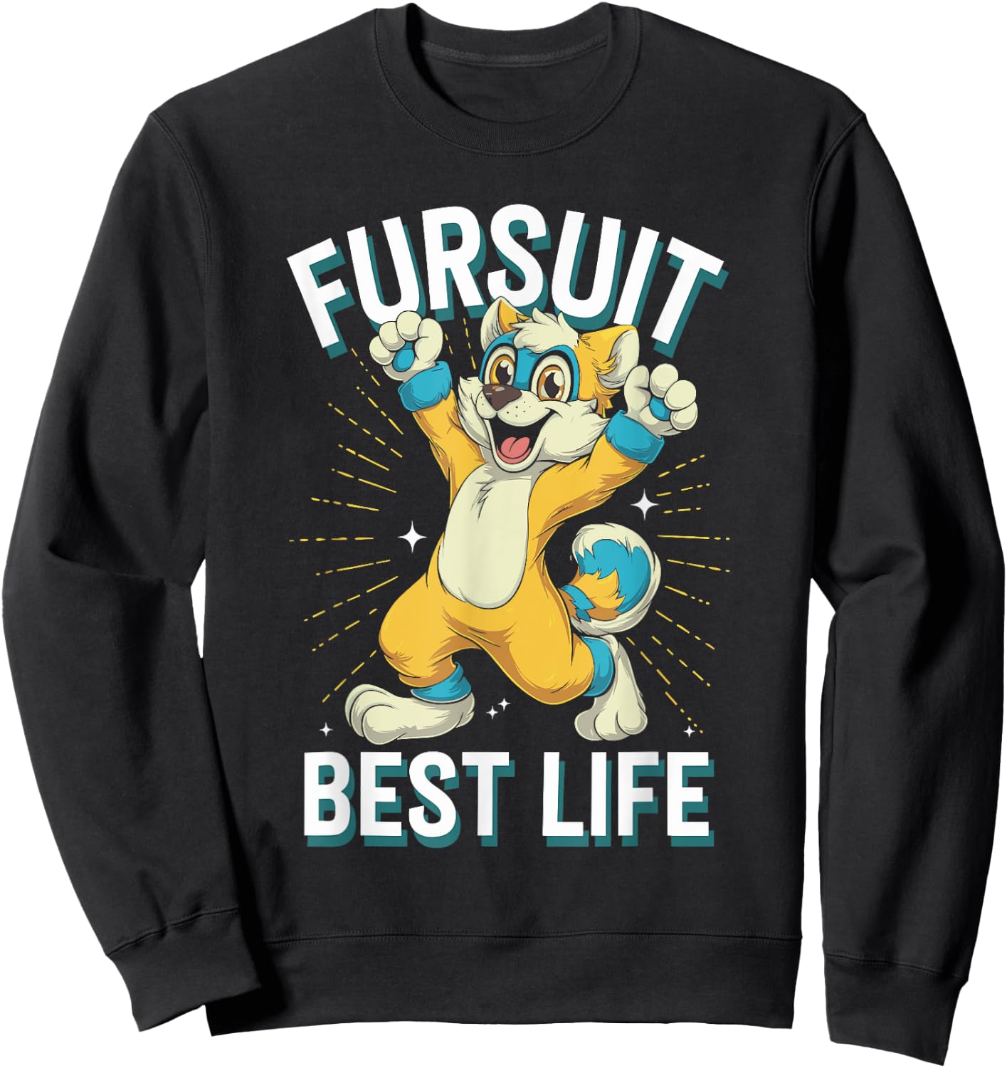 Furry Fandom Fursuit Maker Cosplay Fun Furry Convention Sweatshirt - Sweatshirt | Black