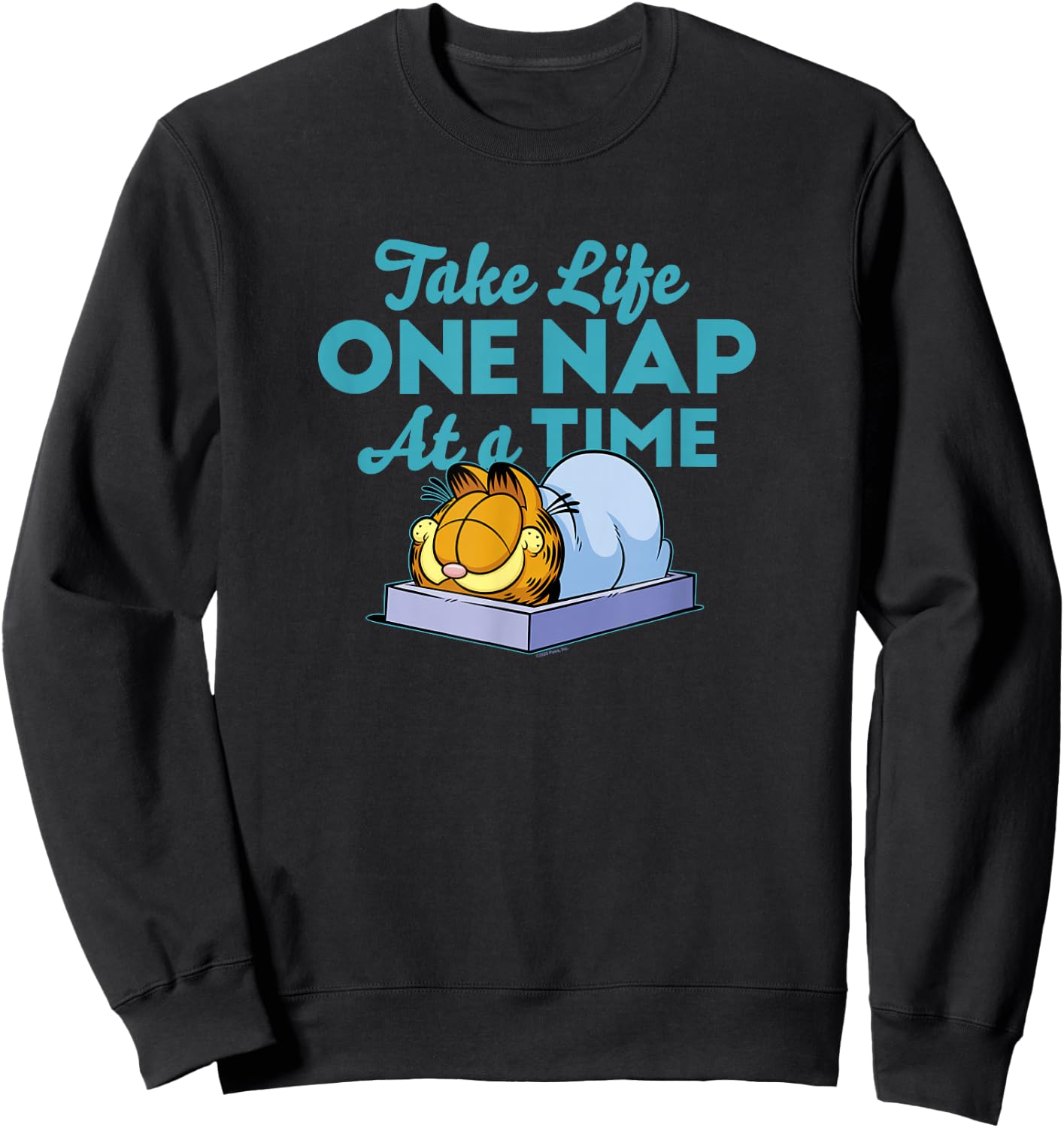 Garfield Take Life One Nap At A Time Garfield Sweatshirt - Sweatshirt | Black