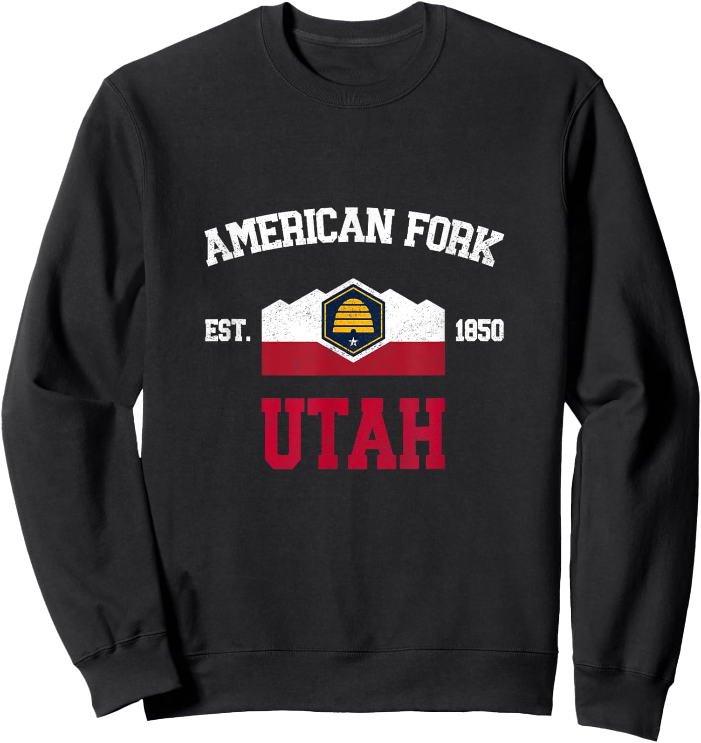 American Fork Utah Sweatshirt - Sweatshirt | Black