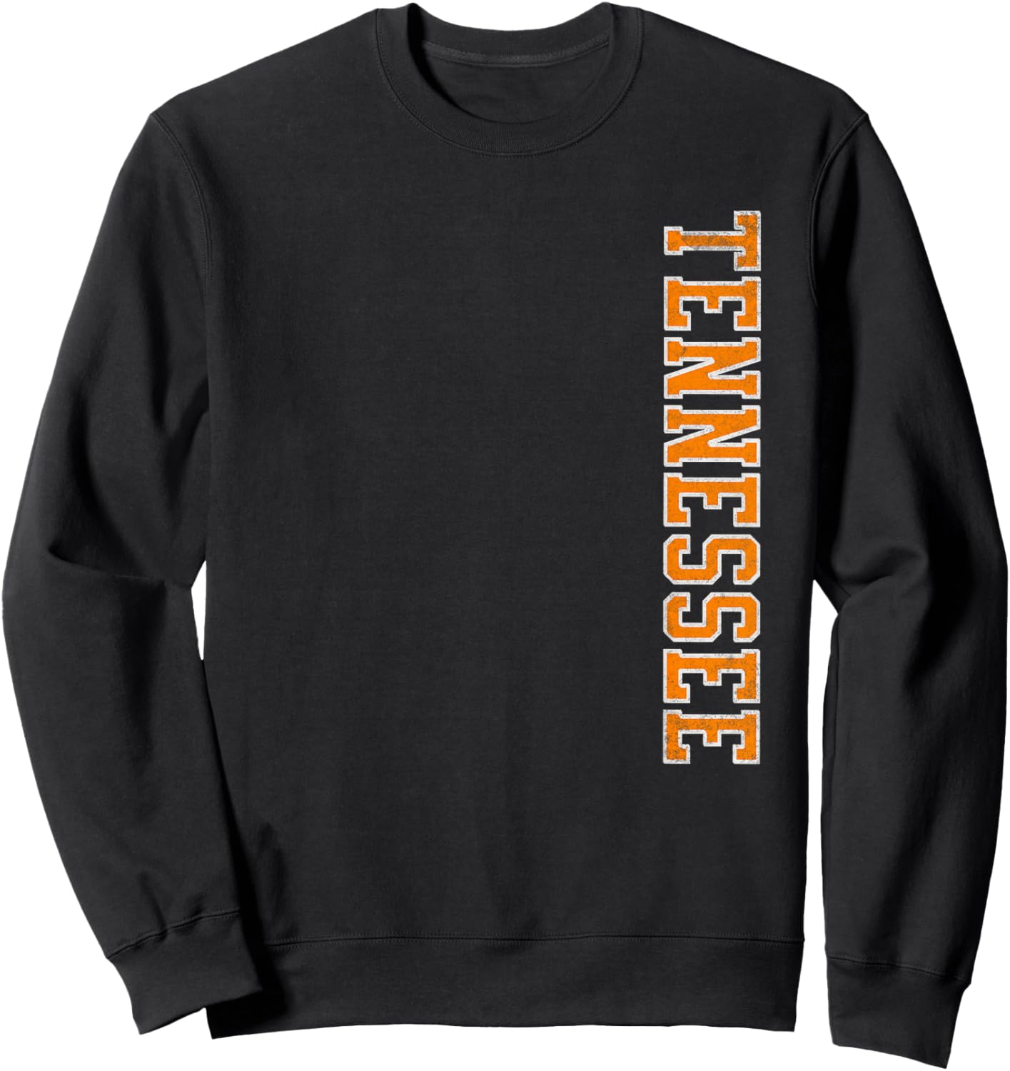 Retro Tennessee TN Orange Vintage Design Classic Sweatshirt - Sweatshirt | Black