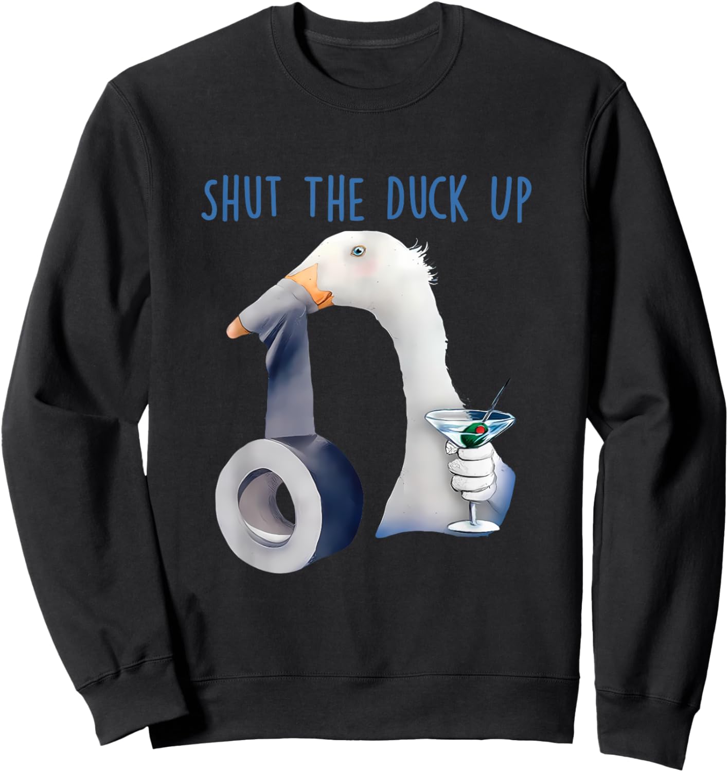 Shut The Duck Up Apparel Sweatshirt - Sweatshirt | Black